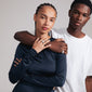 FOCUS crystal ring silver-plated on a woman's hand, showcasing its chunky silhouette and shimmering Preciosa crystals, highlighting its elegant and glamorous appeal.