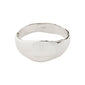 SPARKLE bracelet silver-plated bangle by Pilgrim, featuring a wide, organic shape with a minimalist Nordic design and stamped maker’s mark inside.
