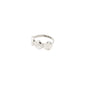 Silver-plated SPARKLE ring features three pebble-like shapes, creating a nature-inspired, light-reflecting design. Adjustable fit, crafted from 99% recycled materials.