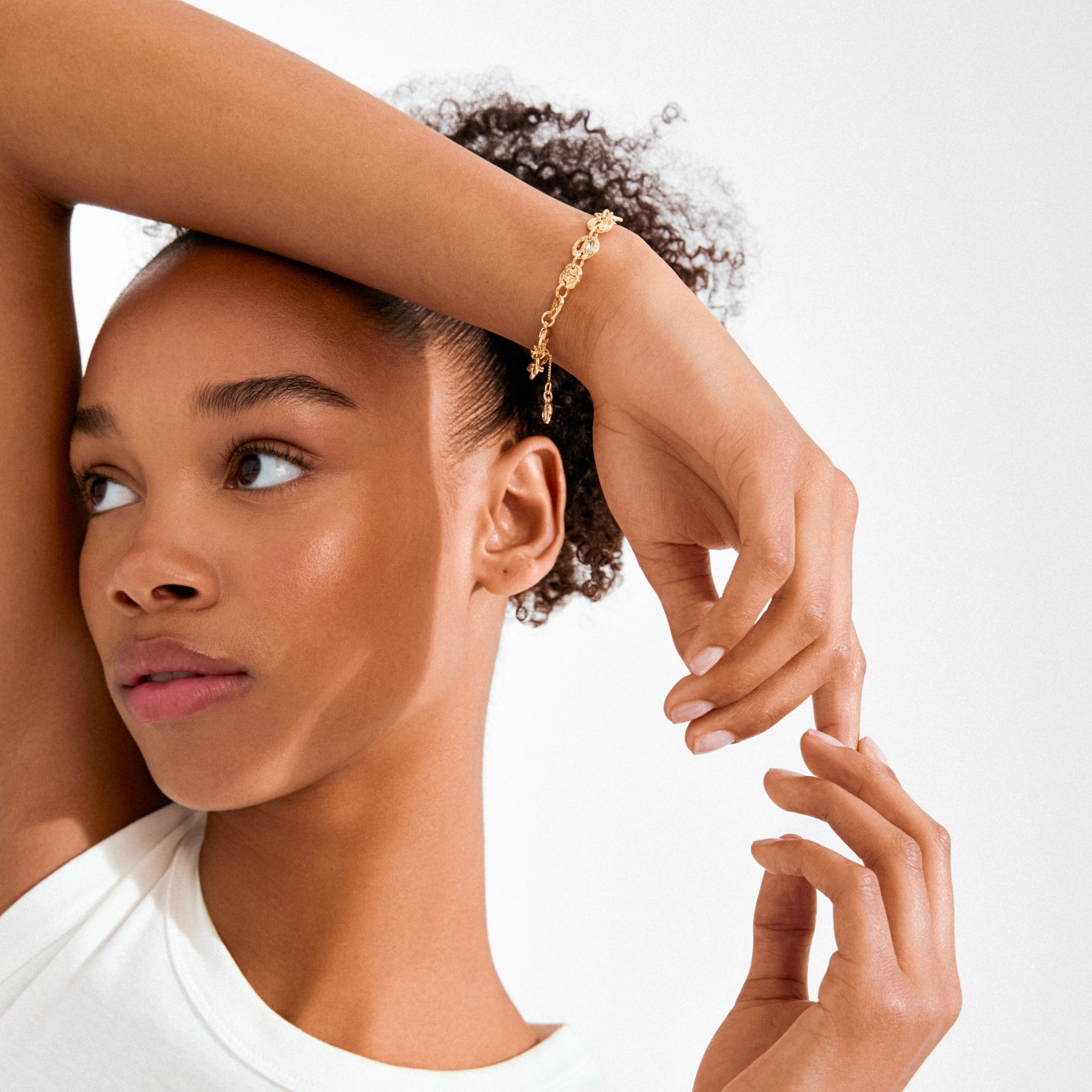 FIRE armbånd gullbelagt