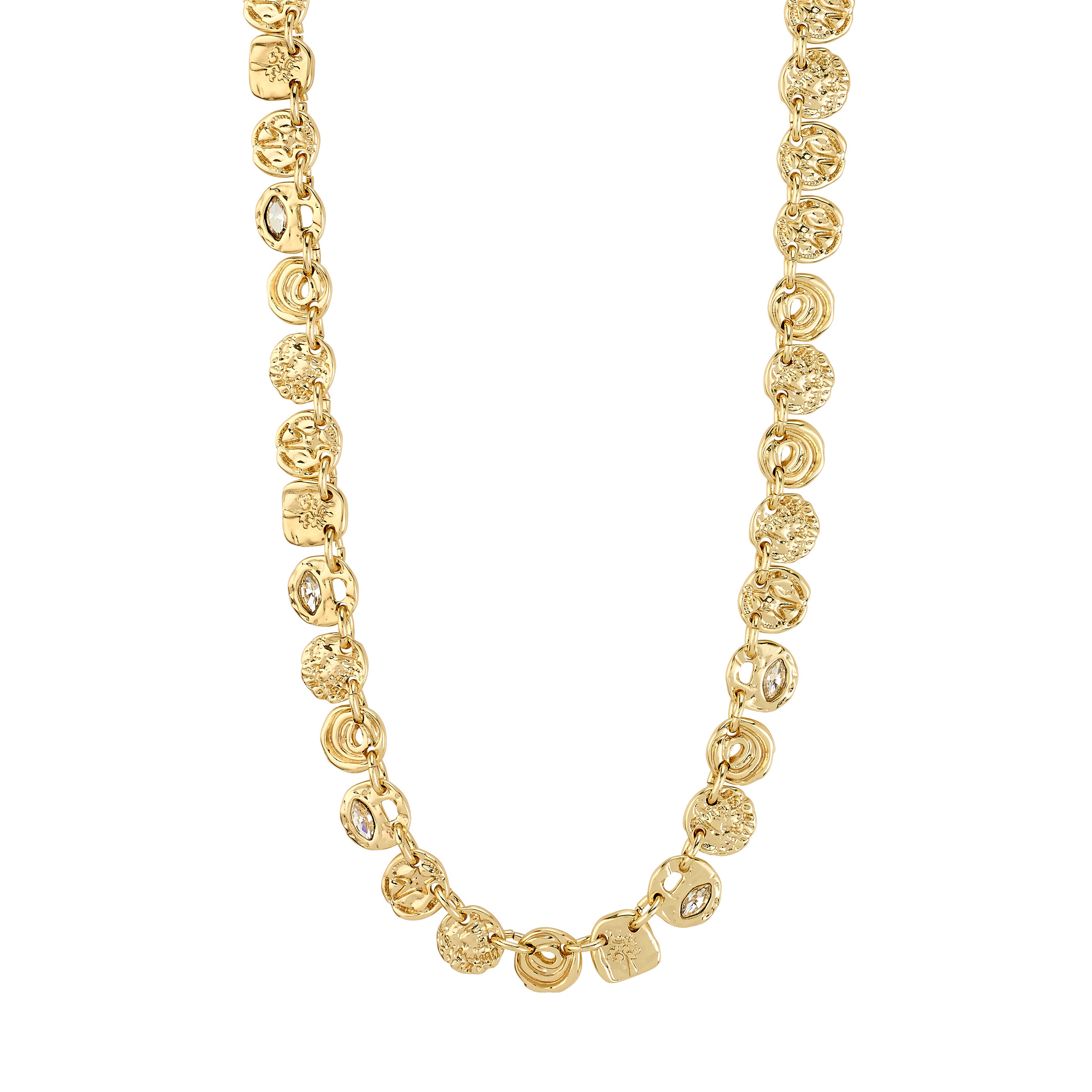 FIRE halskæde guldbelagt