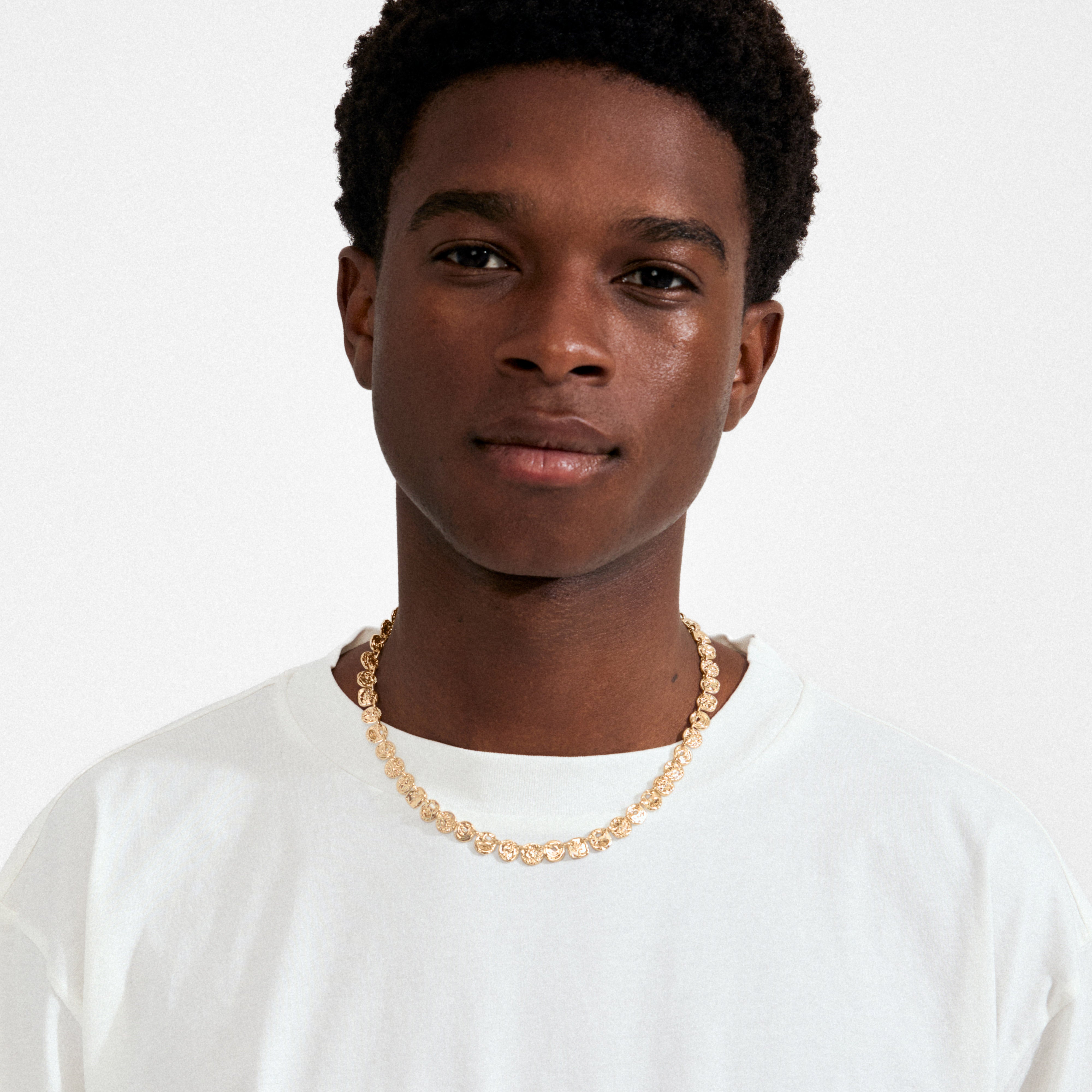 FIRE halskæde guldbelagt