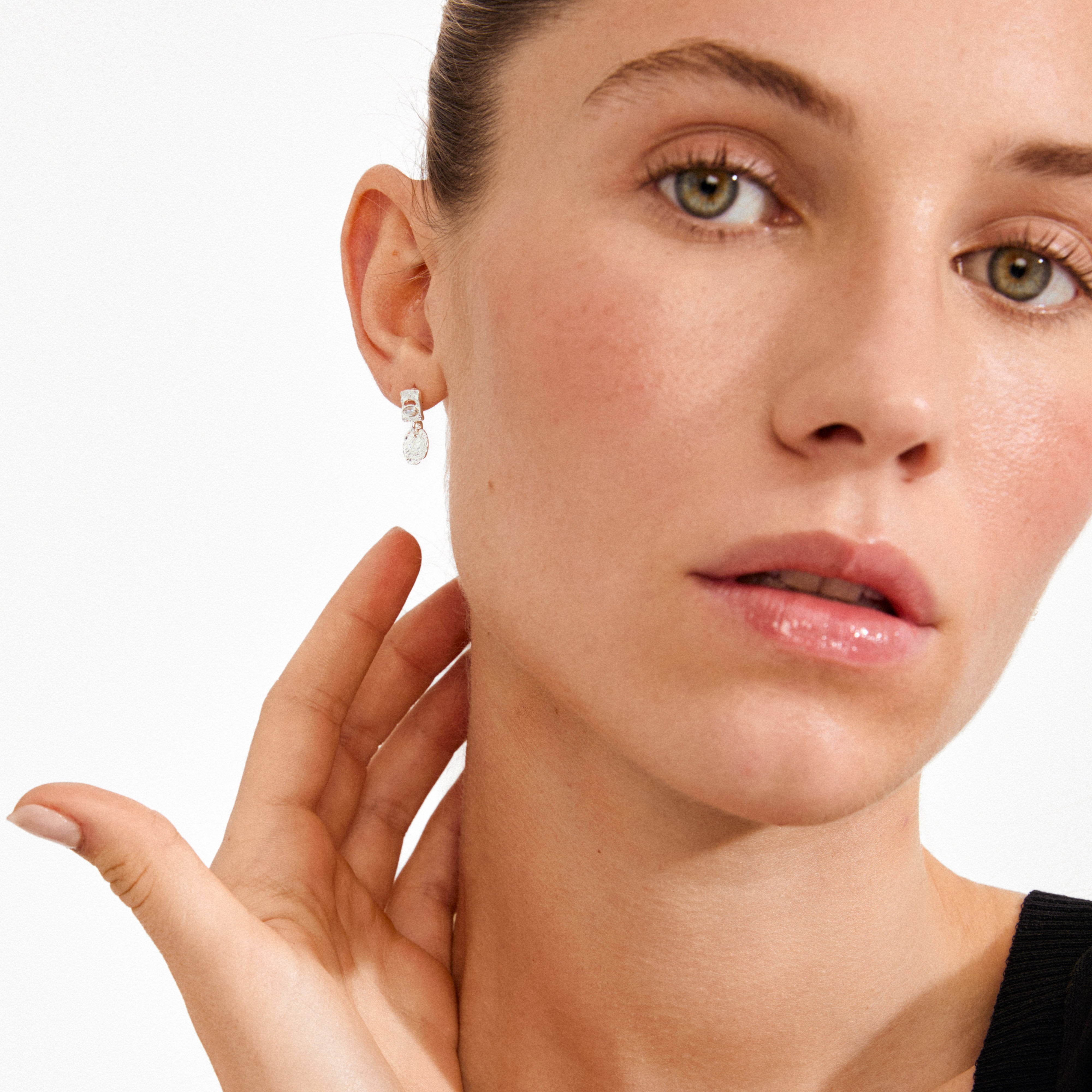 FIRE earrings silver-plated