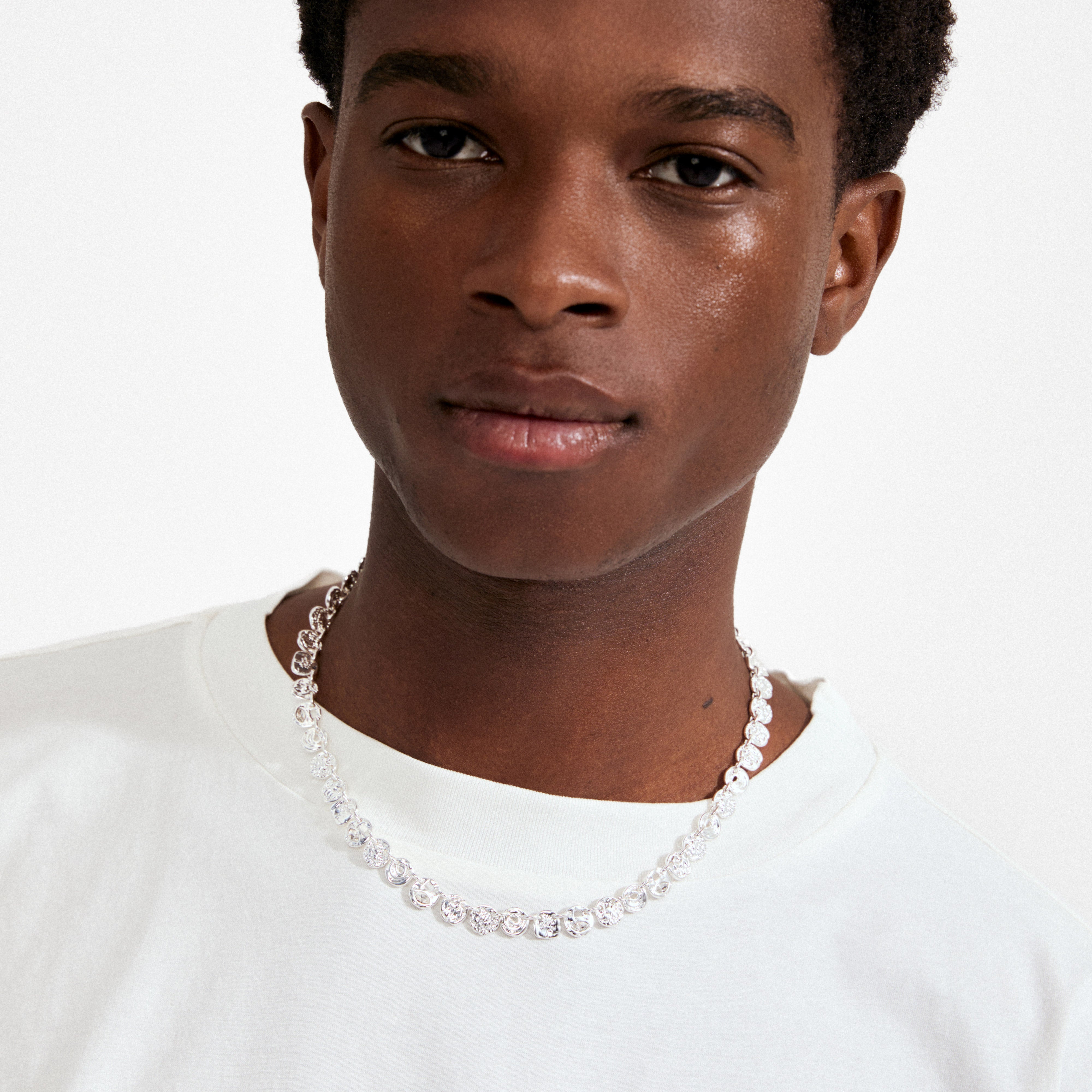 FIRE necklace silver-plated