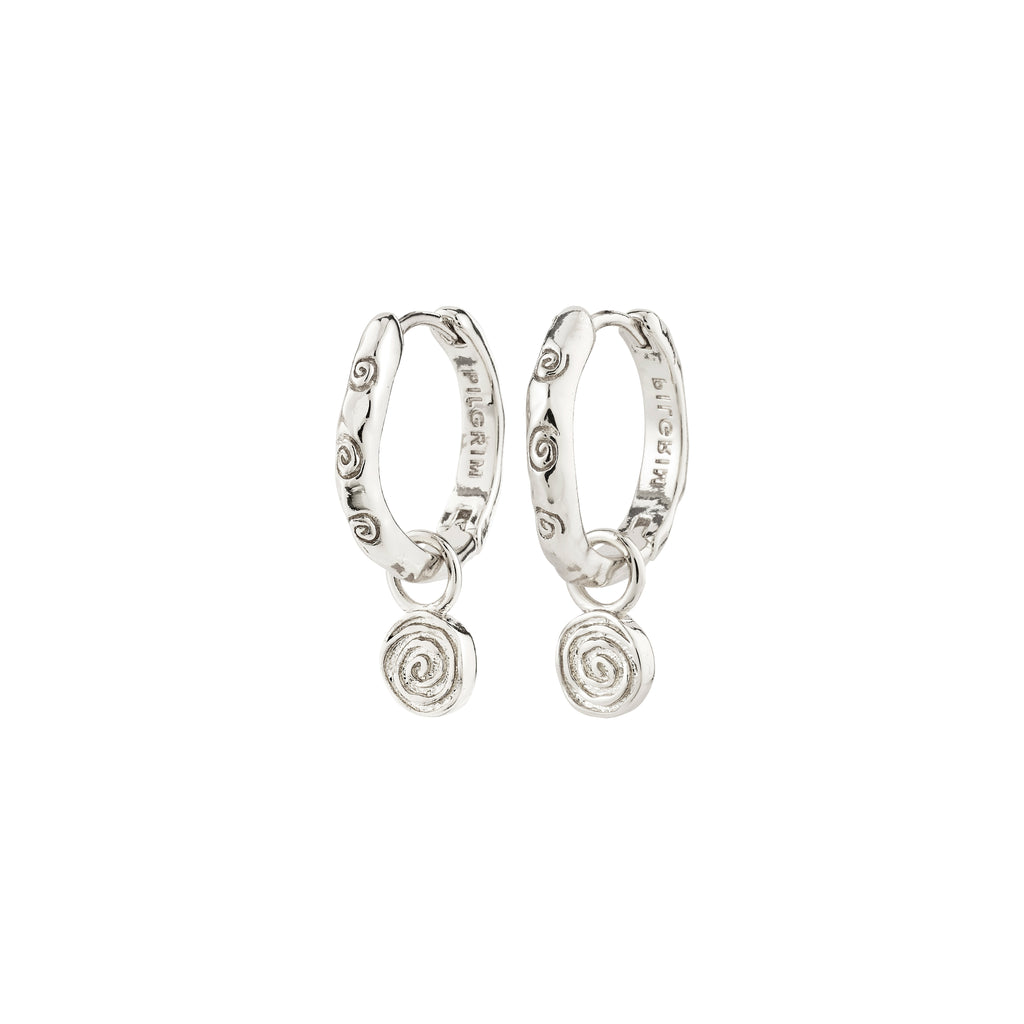 FIRE hoop earrings silver-plated