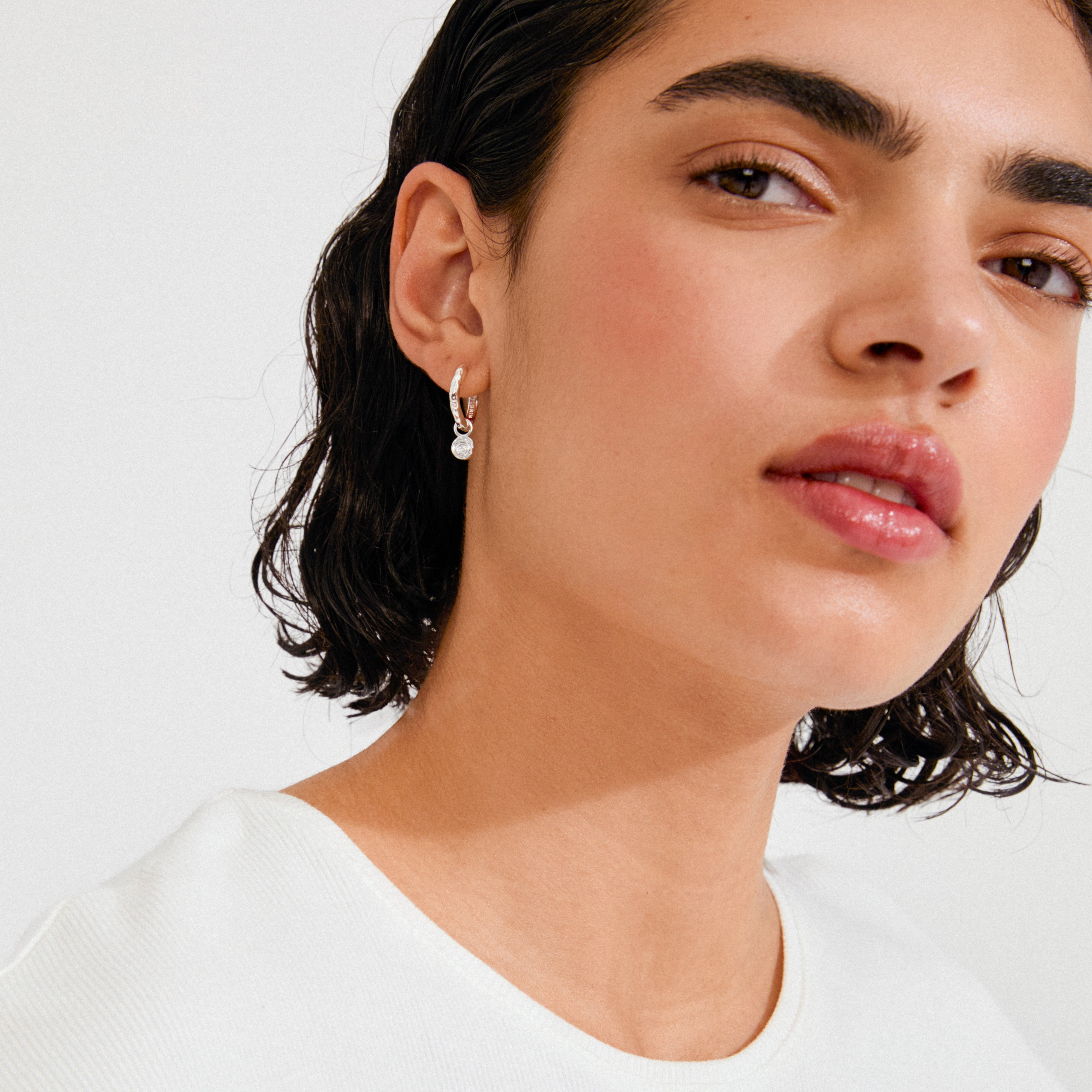 FIRE Creolen versilbert