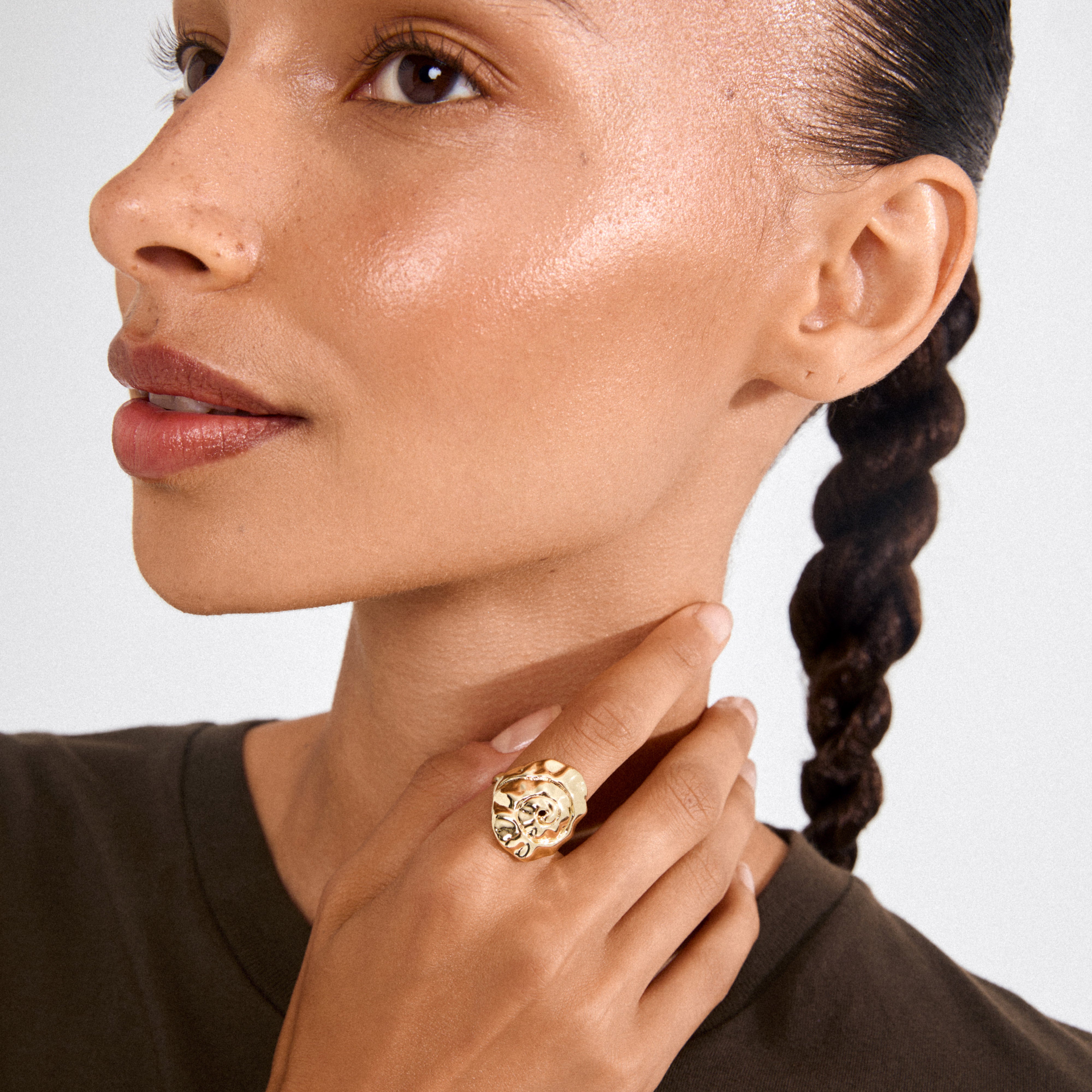 HAZE ring gold-plated