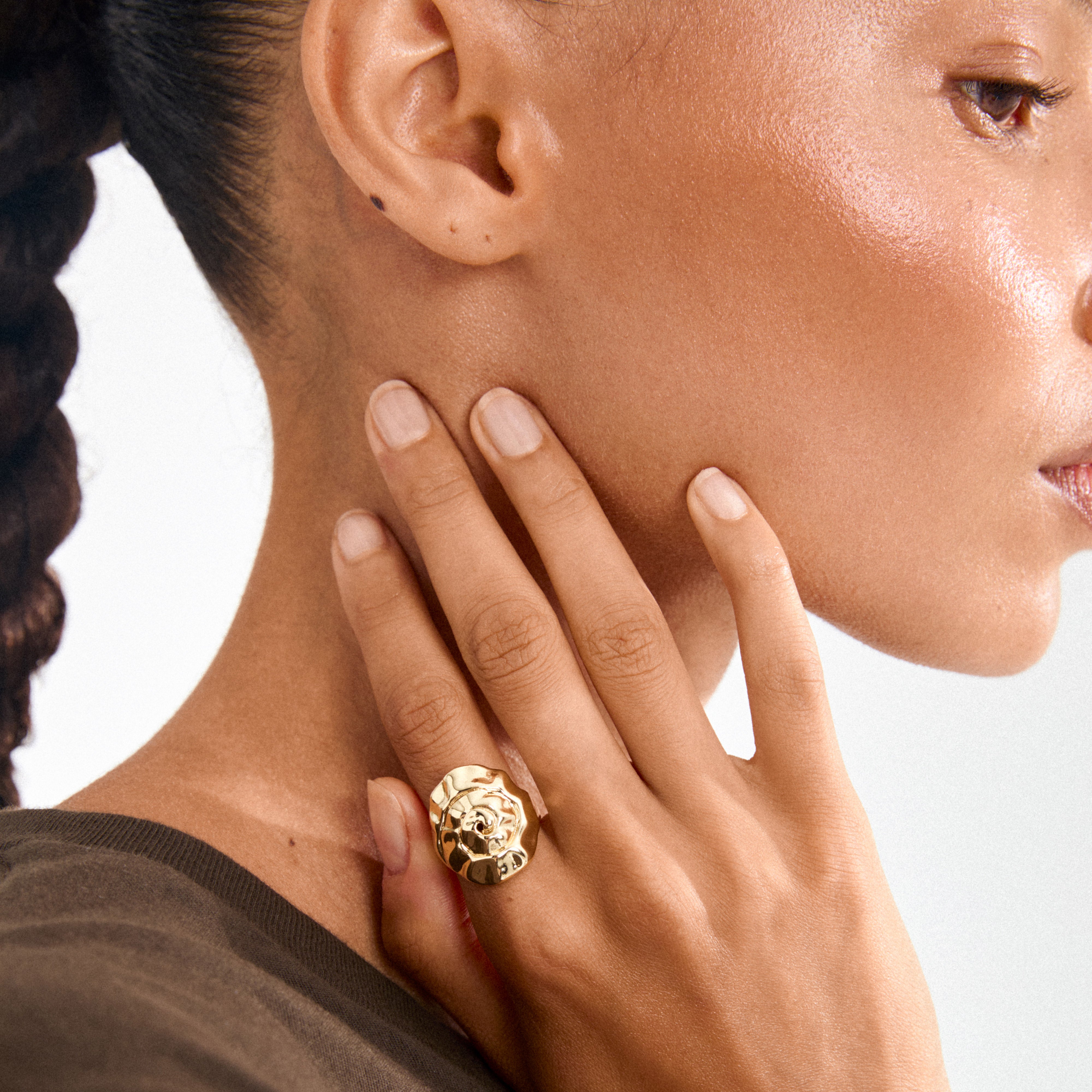 HAZE ring gold-plated