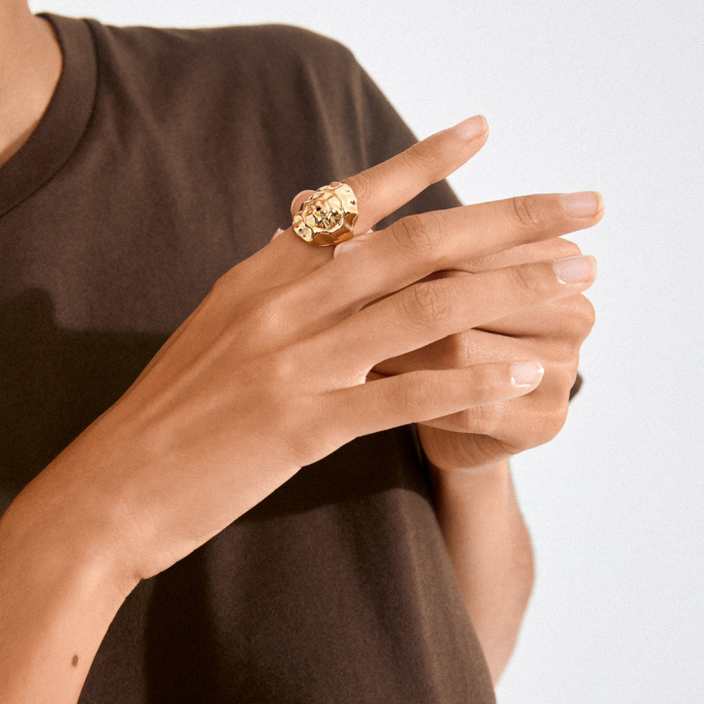 HAZE Ring vergoldet