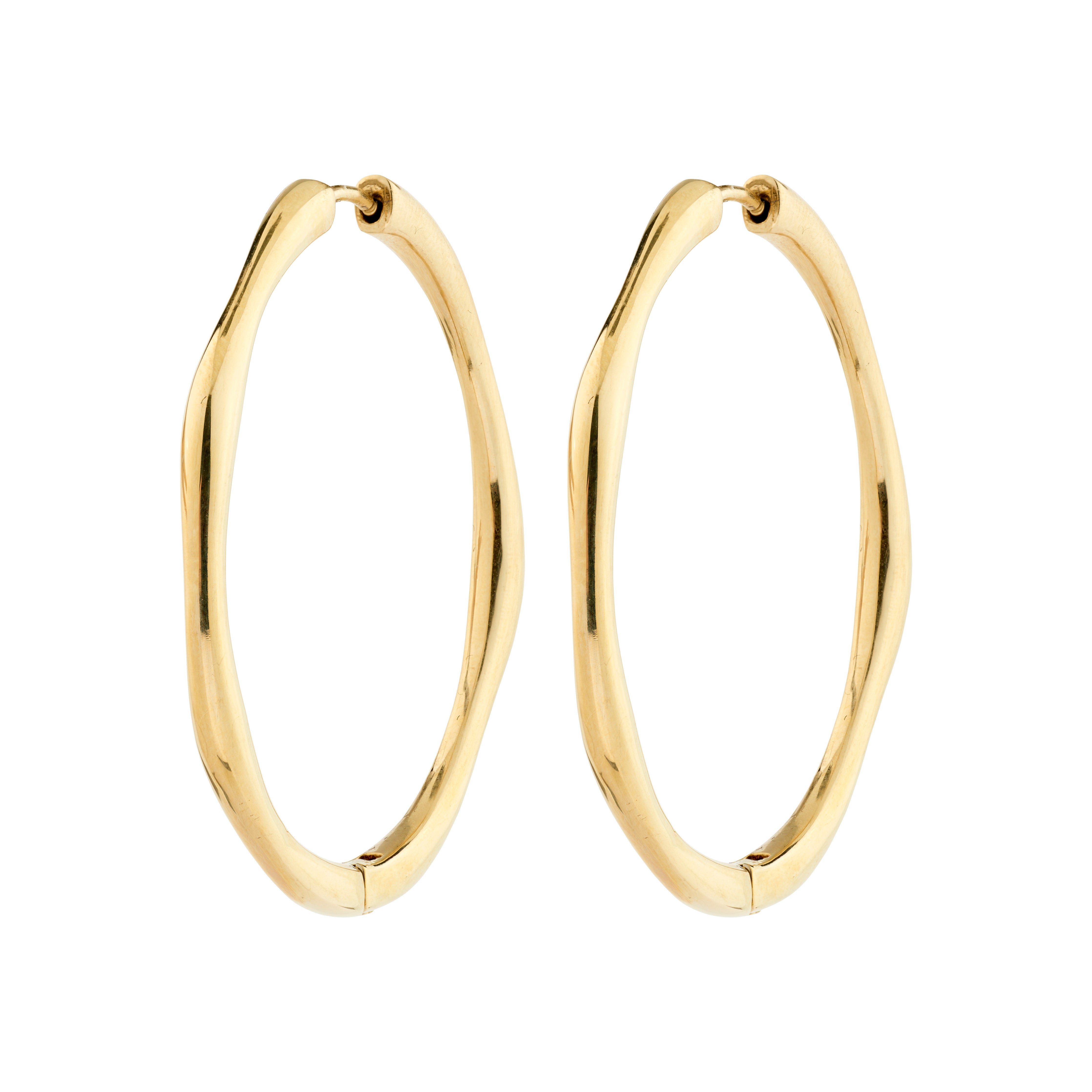 HAZE hoop earrings gold-plated