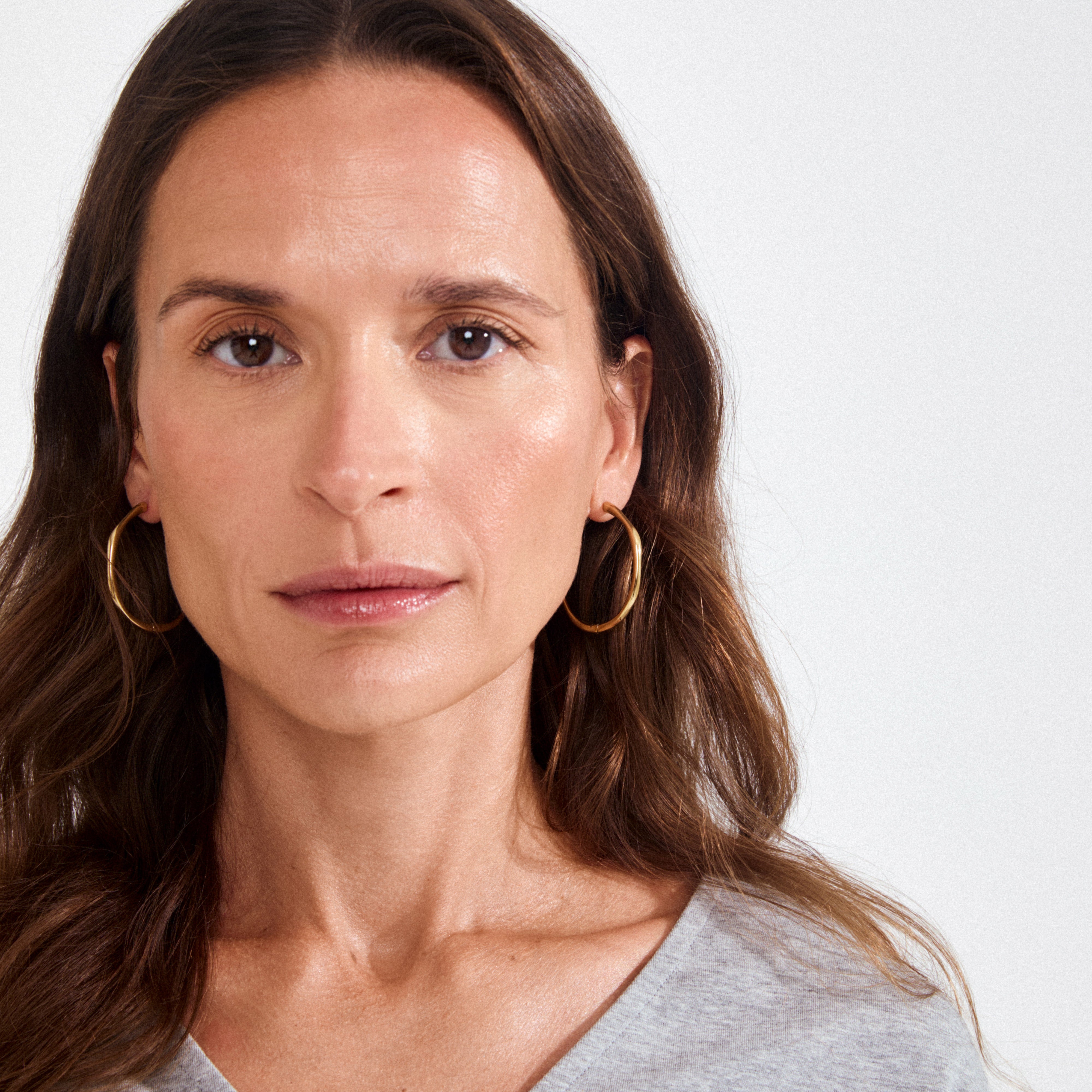 HAZE hoop earrings gold-plated