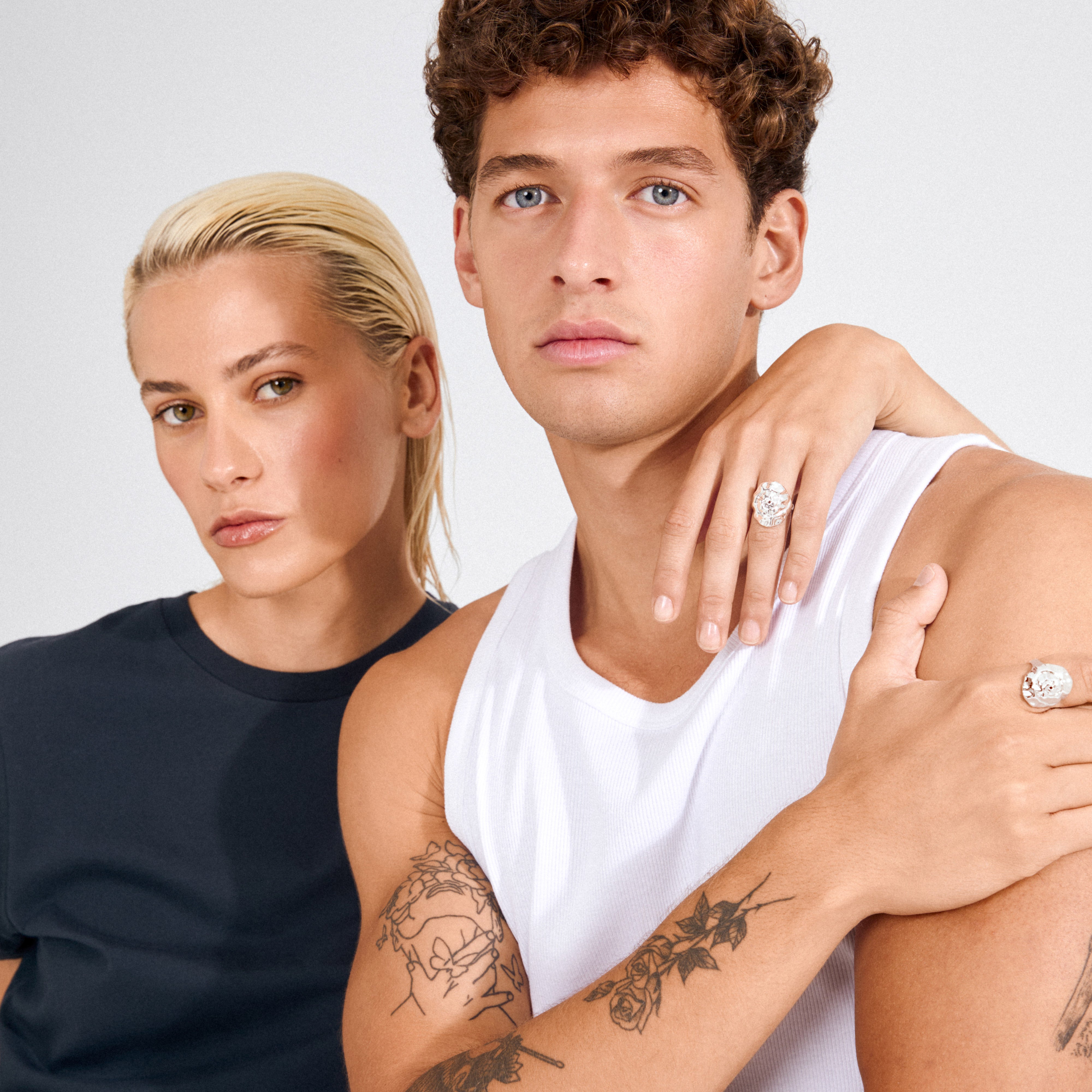 HAZE ring silver-plated