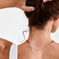 HAZE Halsketten 2-in-1 Set, rot/versilbert