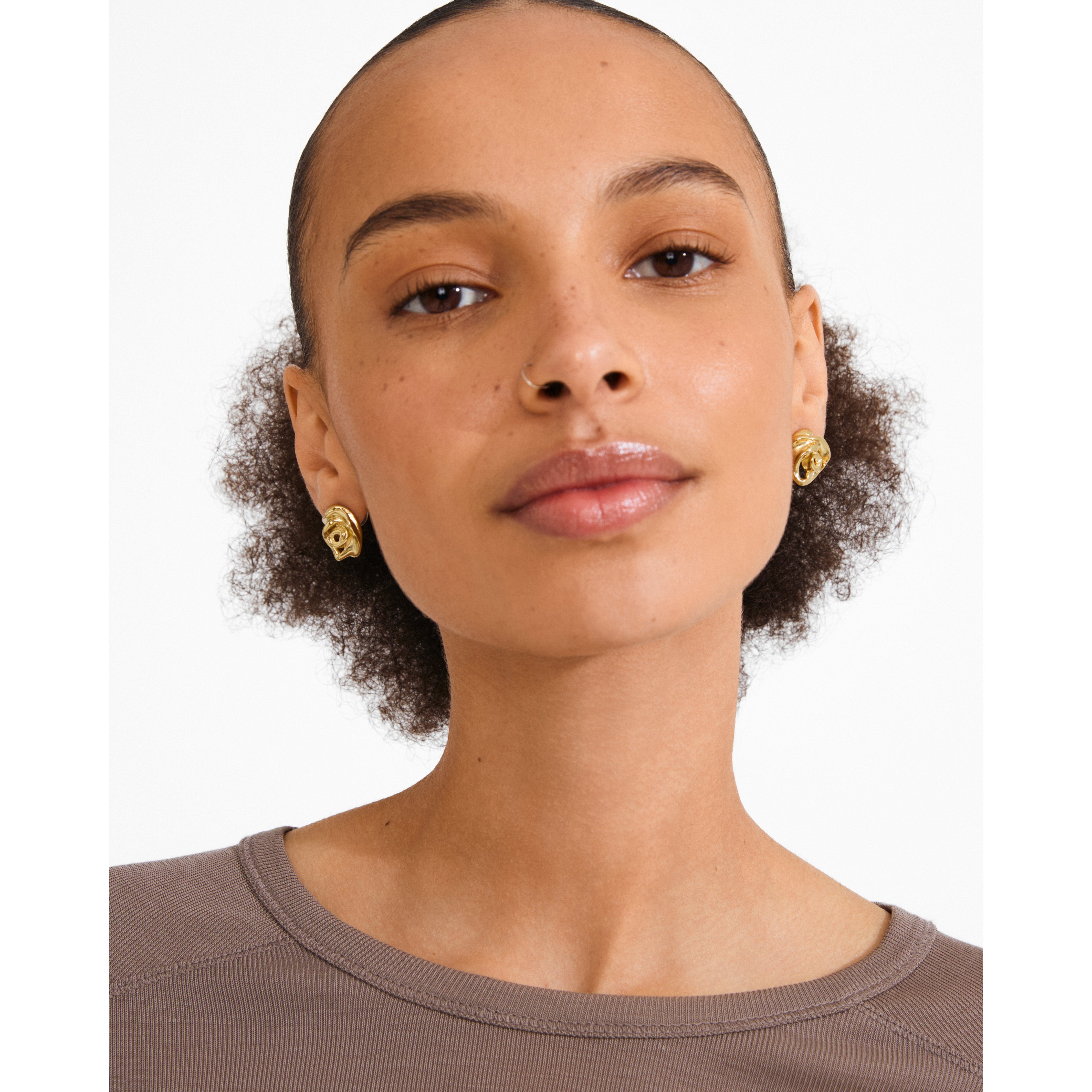INNER earrings gold-plated