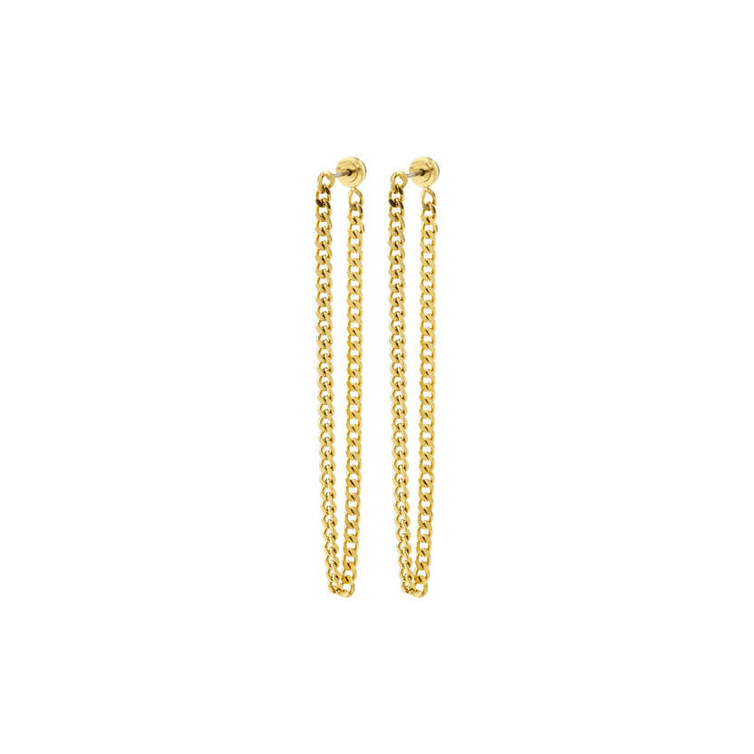 INNER chain earrings gold-plated