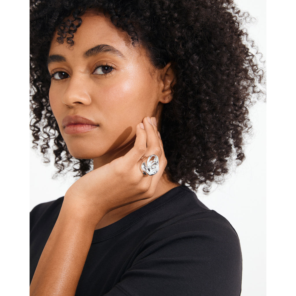 INNER ring silver-plated