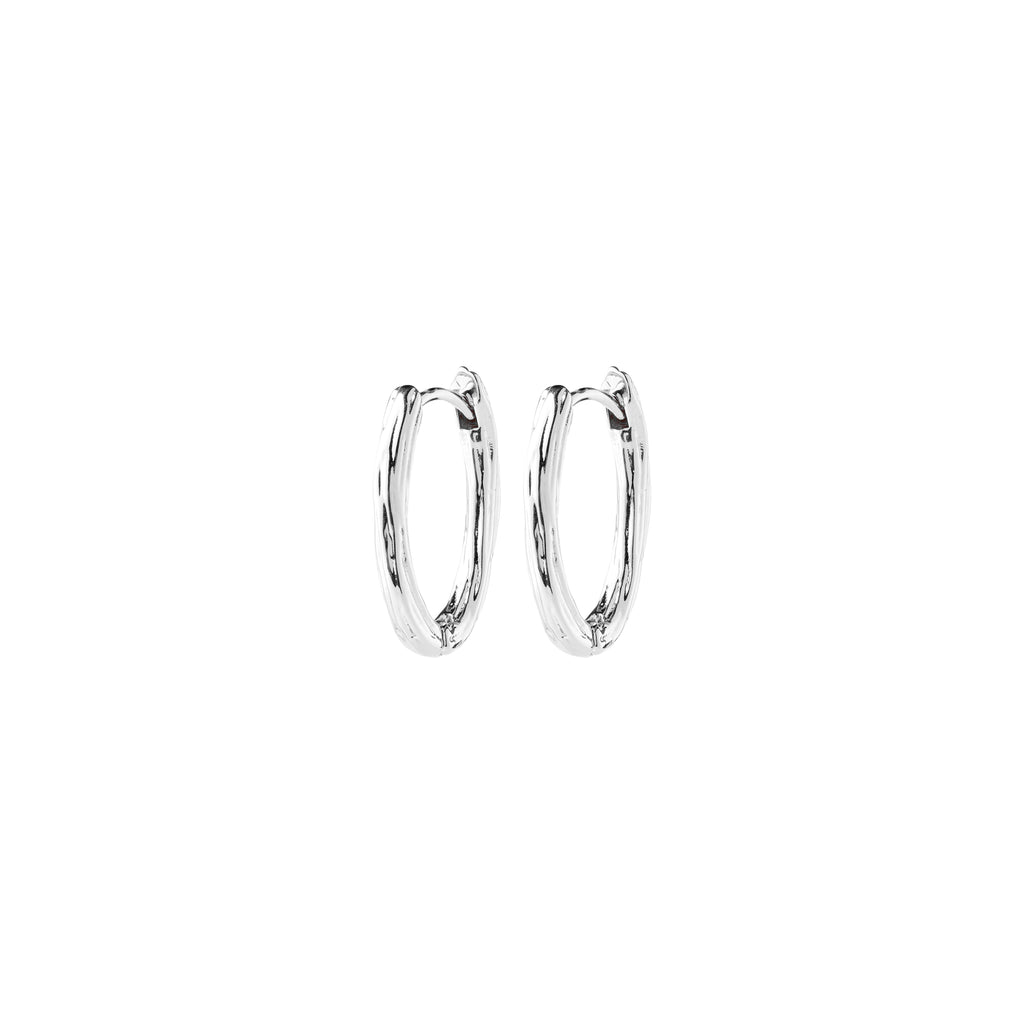 NOW hoop earrings silver-plated