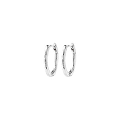 NOW hoop earrings silver-plated