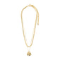 WILLPOWER curb & coin necklace, 2-in-1 set, gold-plated