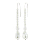 WILLPOWER pearl earrings silver-plated featuring asymmetrical imitation pearls, inspired by nature with a sleek, organic design.