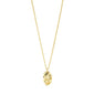 SUN recycled coin necklace gold-plated