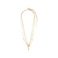 SEA necklace, 3-in-1 set, white/gold-plated