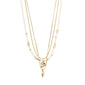 SEA necklace, 3-in-1 set, white/gold-plated