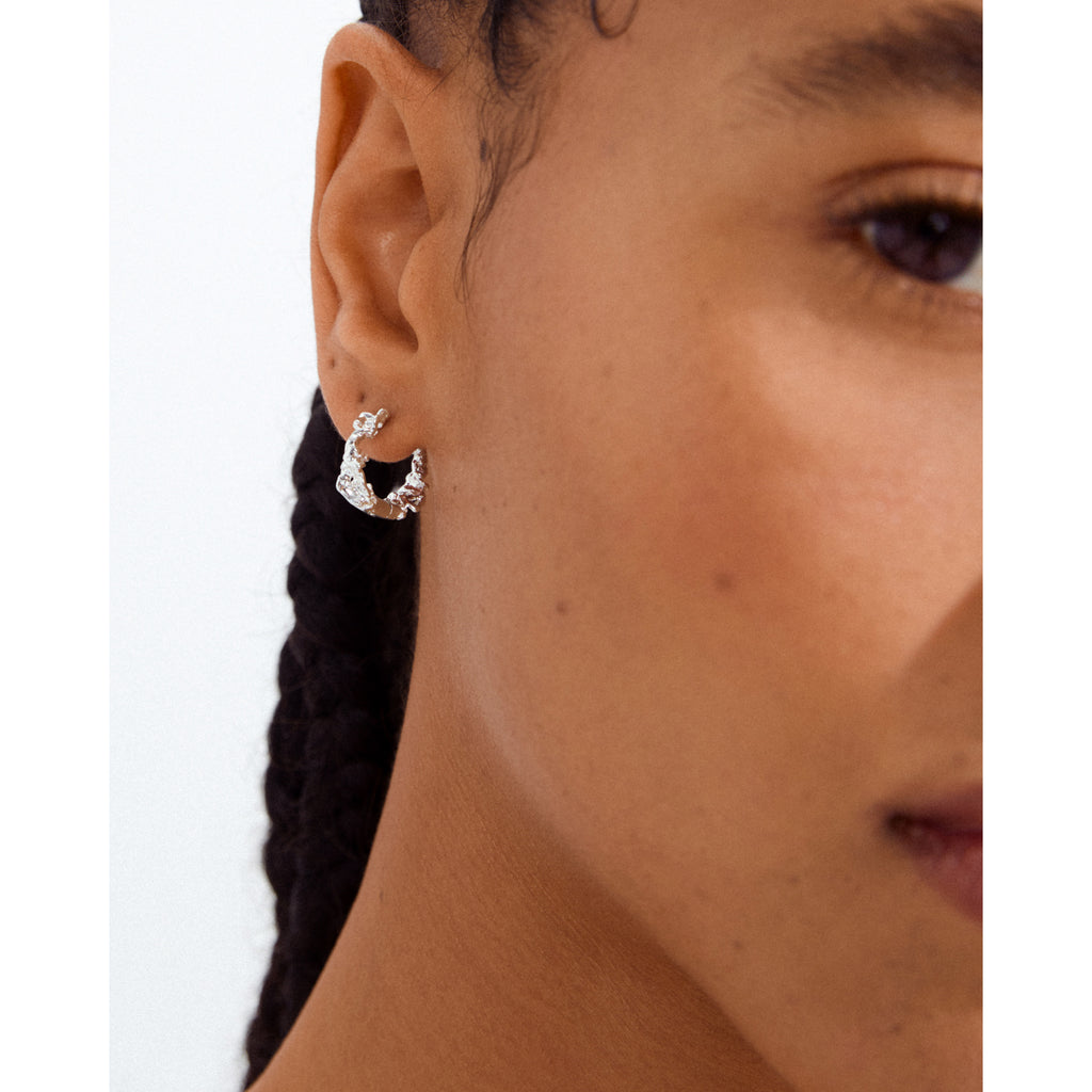 TRUST hoop earrings silver-plated