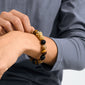 UNFOLD Armband braun/vergoldet