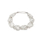 SHIFT bracelet silver-plated with eight textured pebble links and adjustable lobster clasp, reflecting boho chic and sophistication, crafted by Pilgrim.