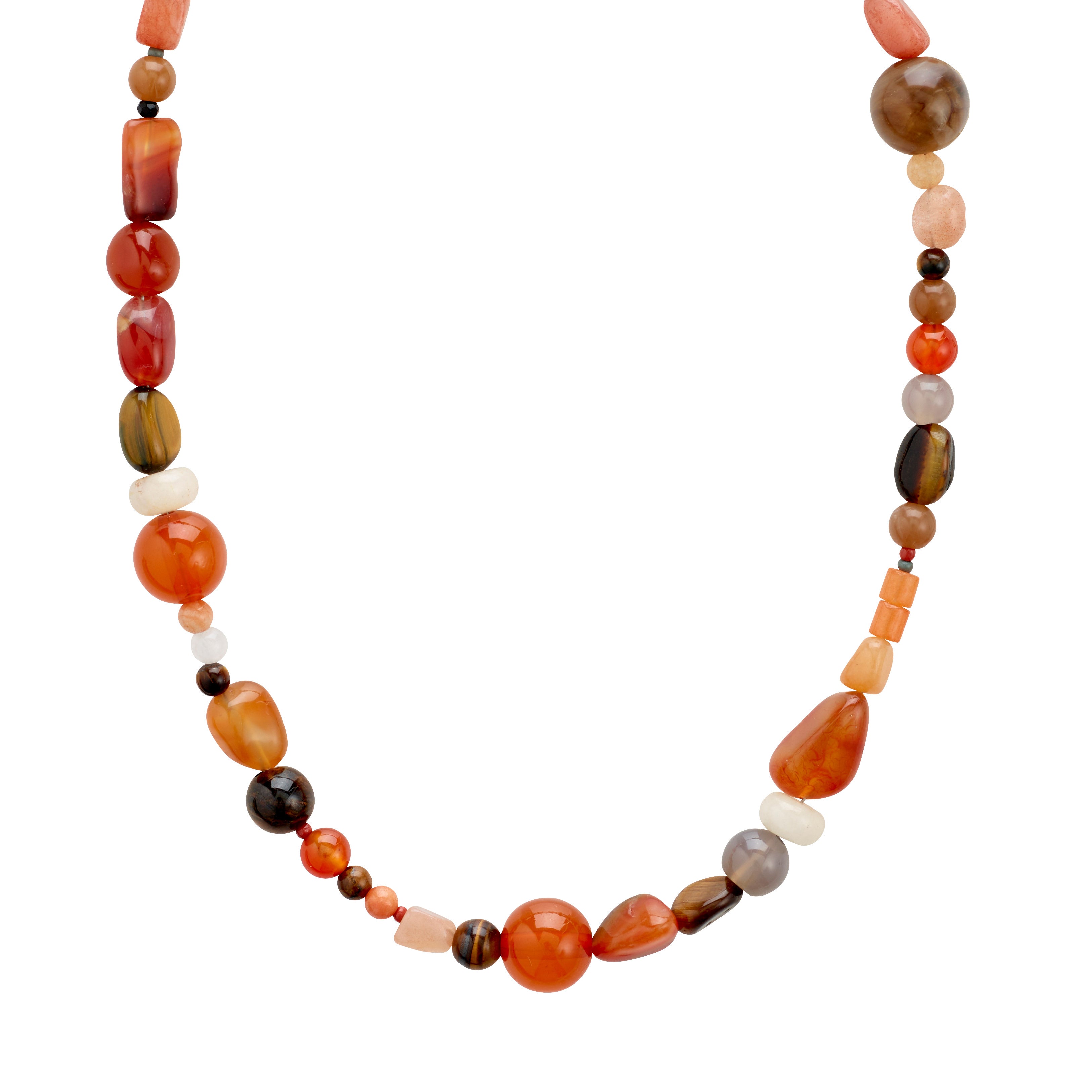 IRIS halskæde guldbelagt/multi