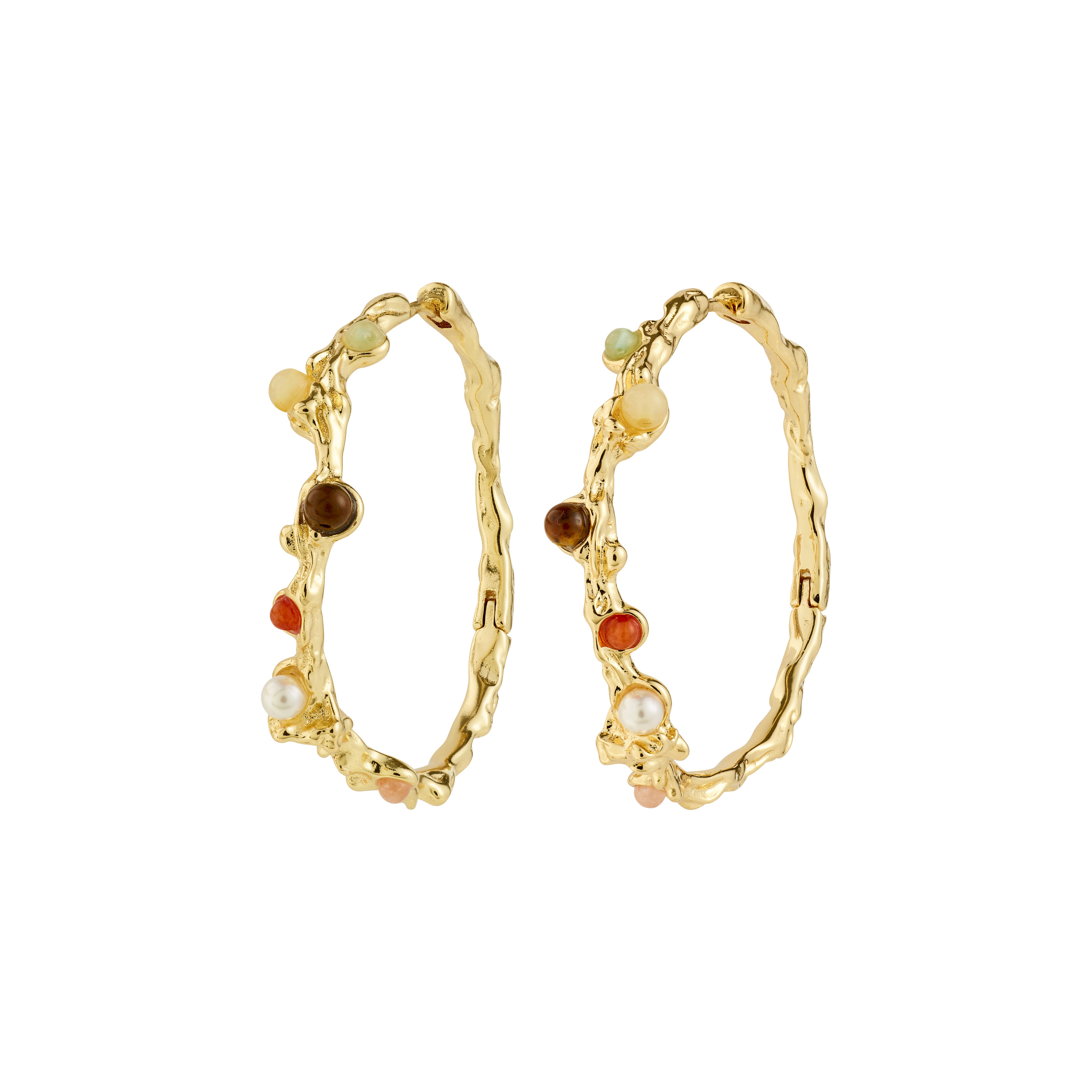IRIS hoop earrings gold-plated