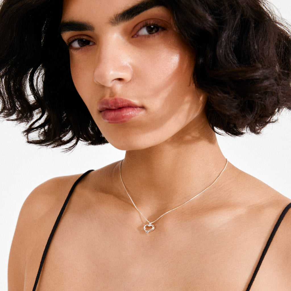 IRIS necklace silver-plated