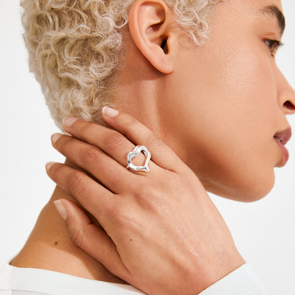 IRIS ring sølvbelagt