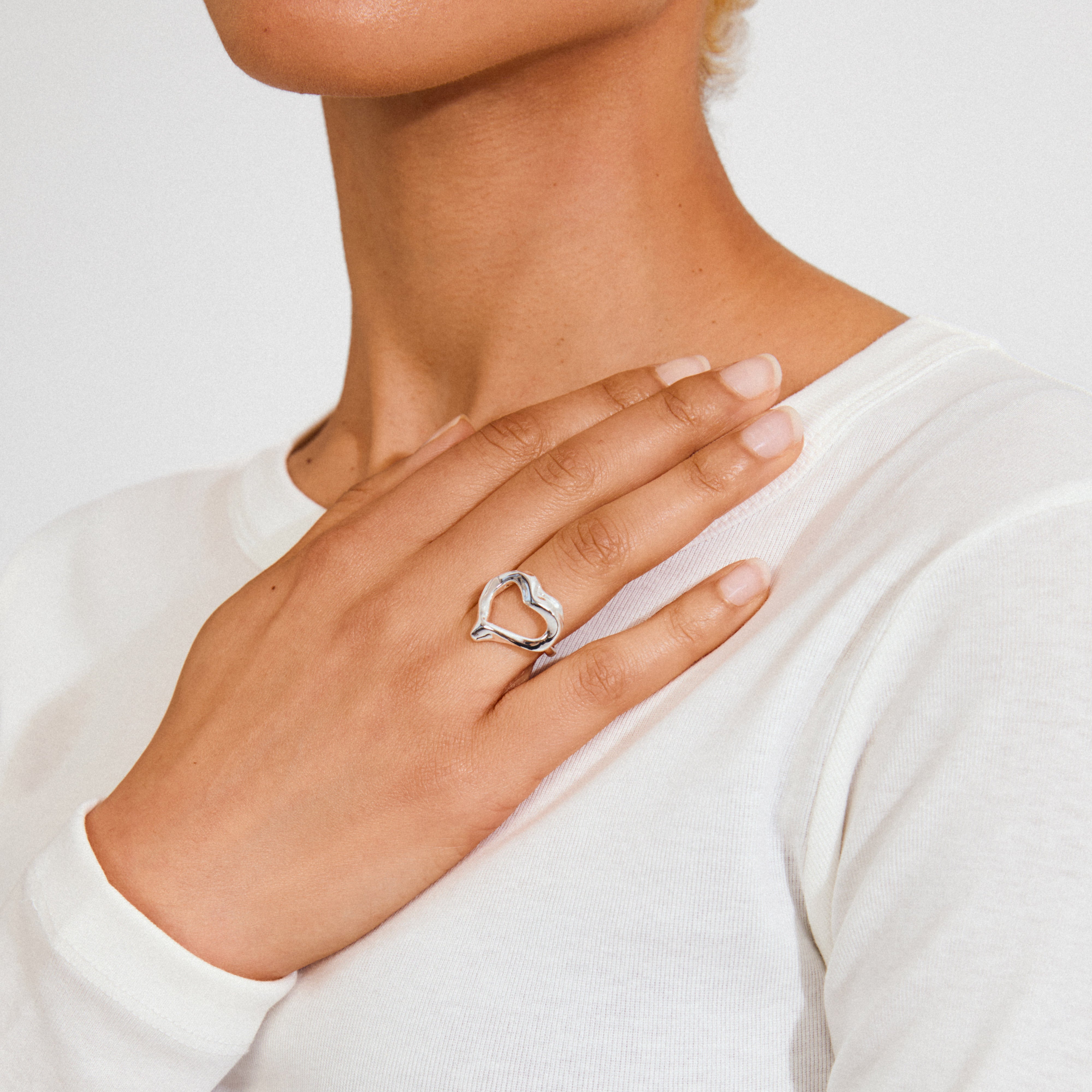 IRIS ring silver-plated