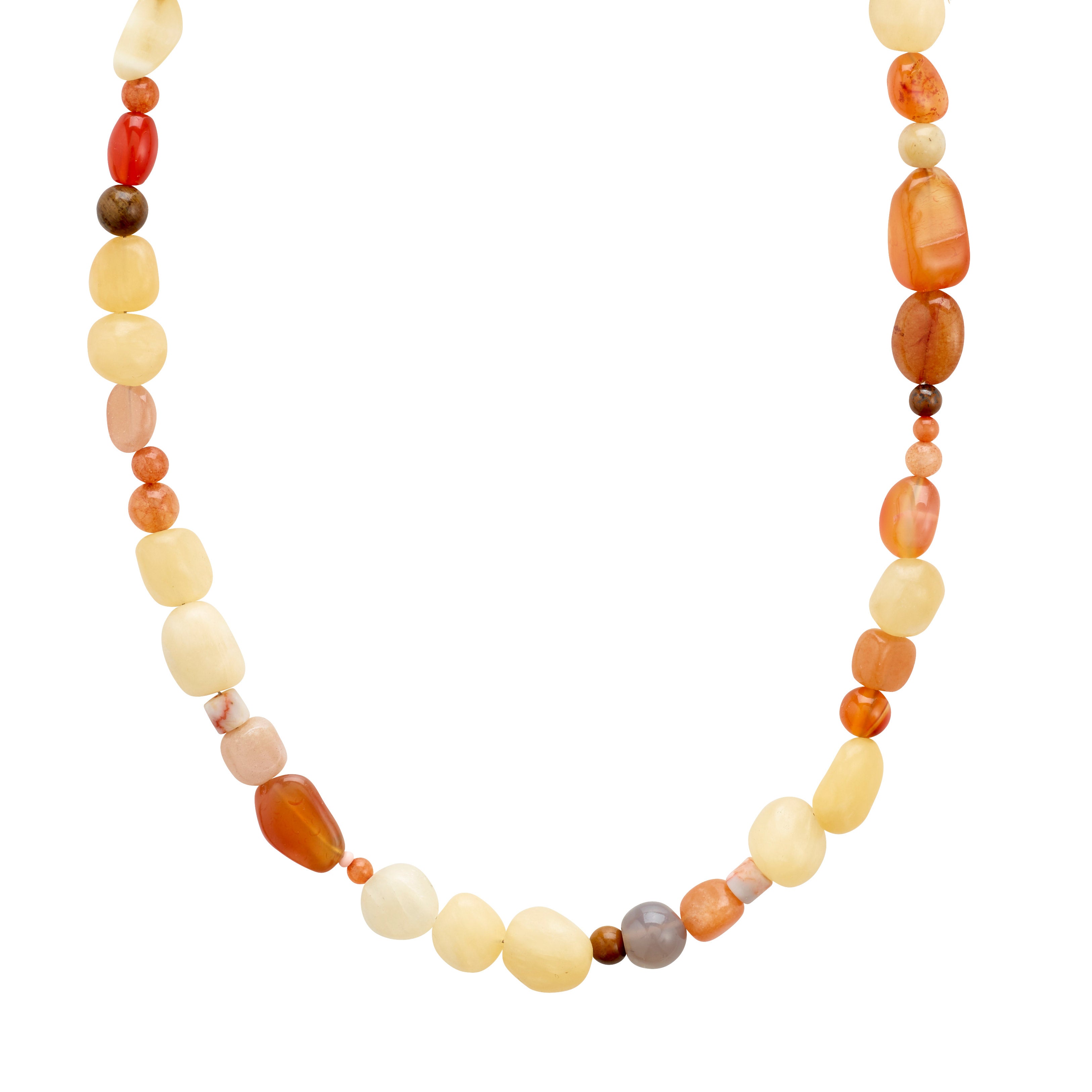 IRIS halskæde sølvbelagt/multi