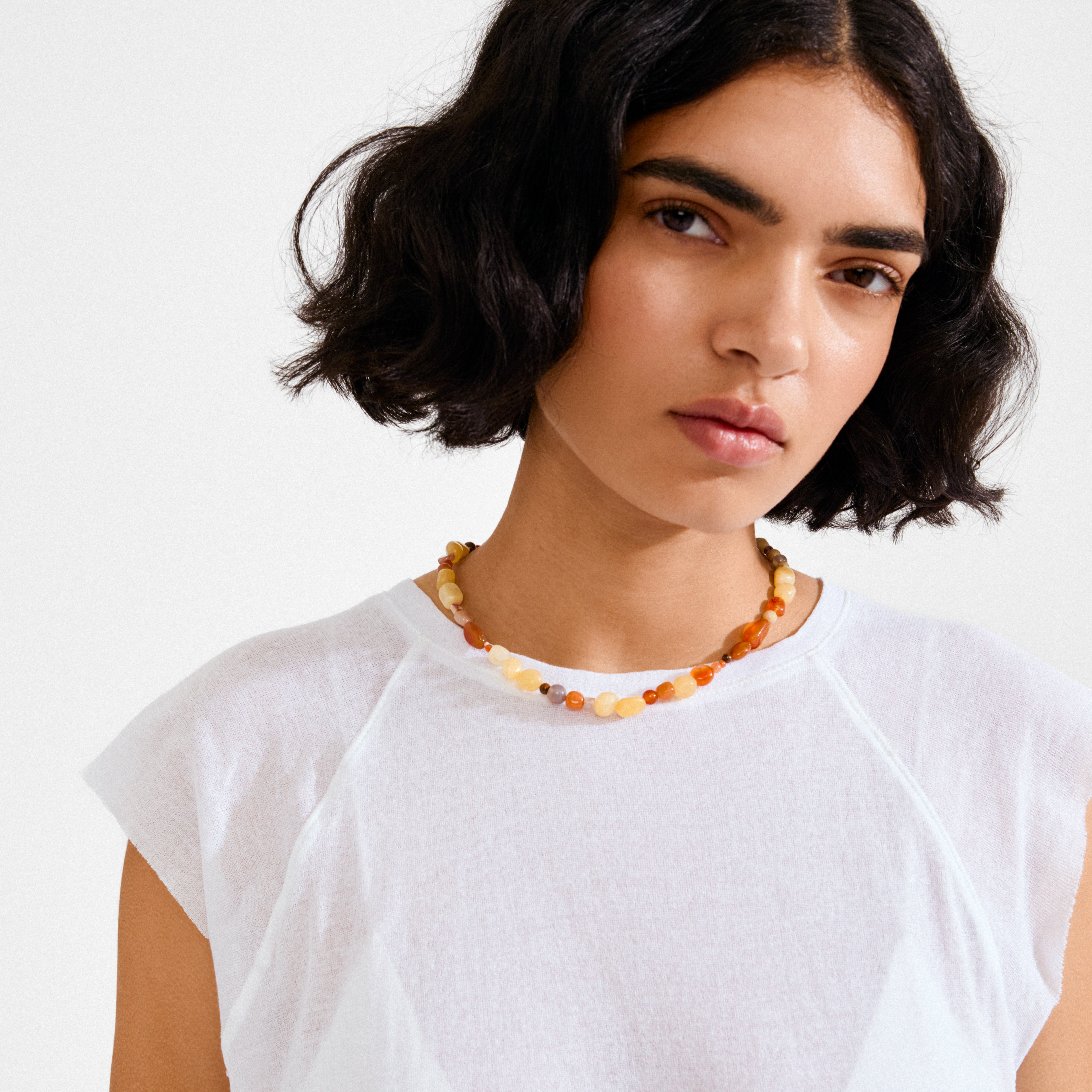 IRIS necklace silver-plated/multi