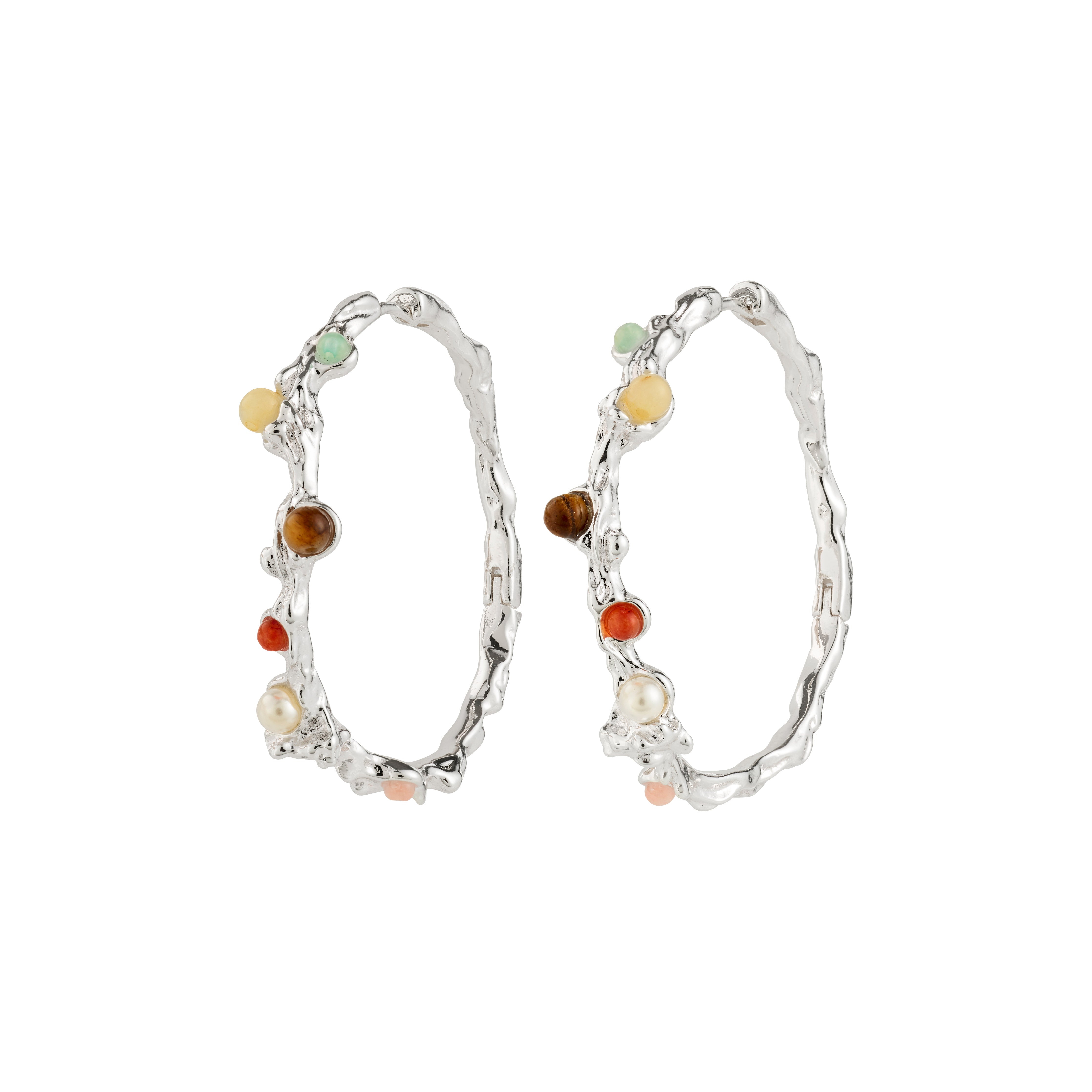 IRIS hoop earrings silver-plated