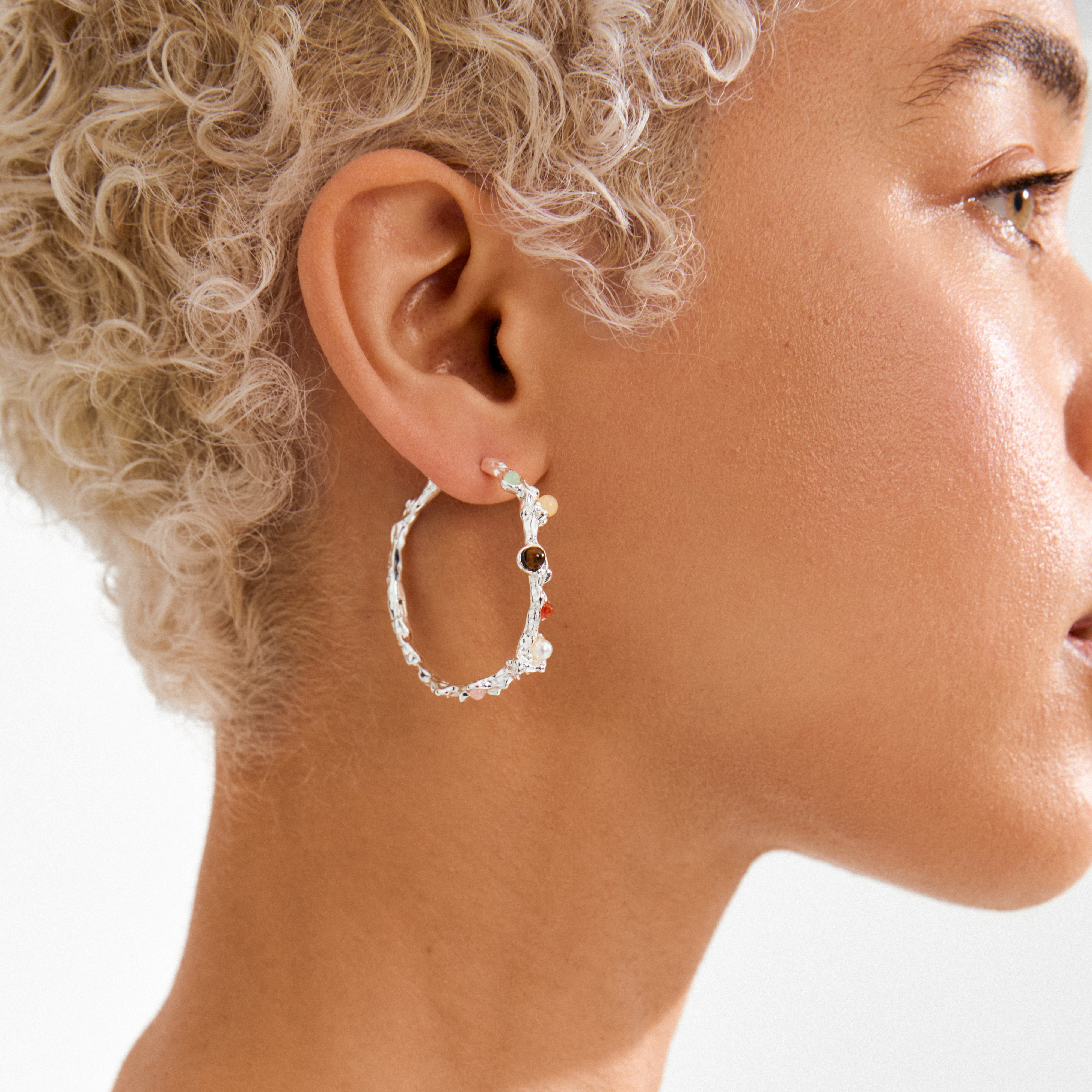 IRIS Creolen versilbert