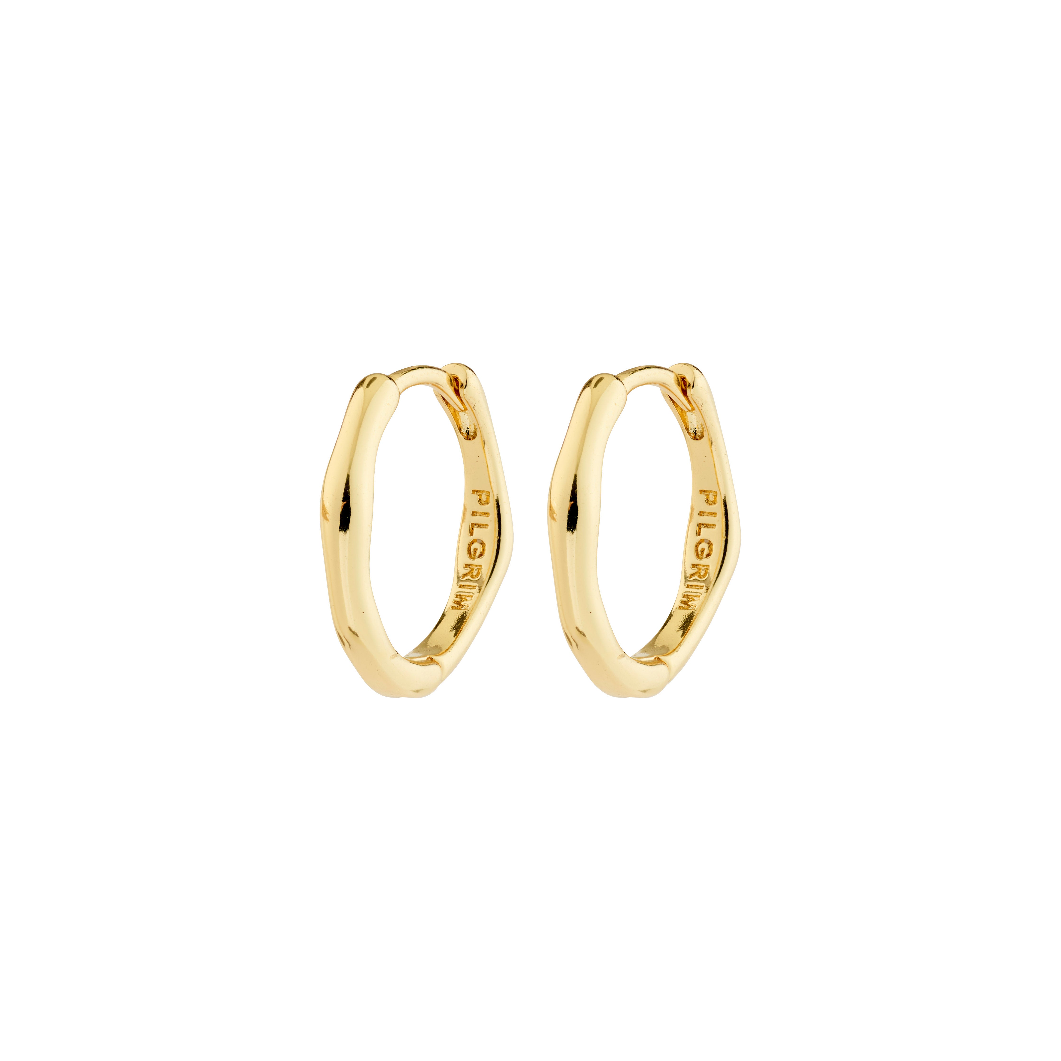 NOVA øreringer i gullbelagt