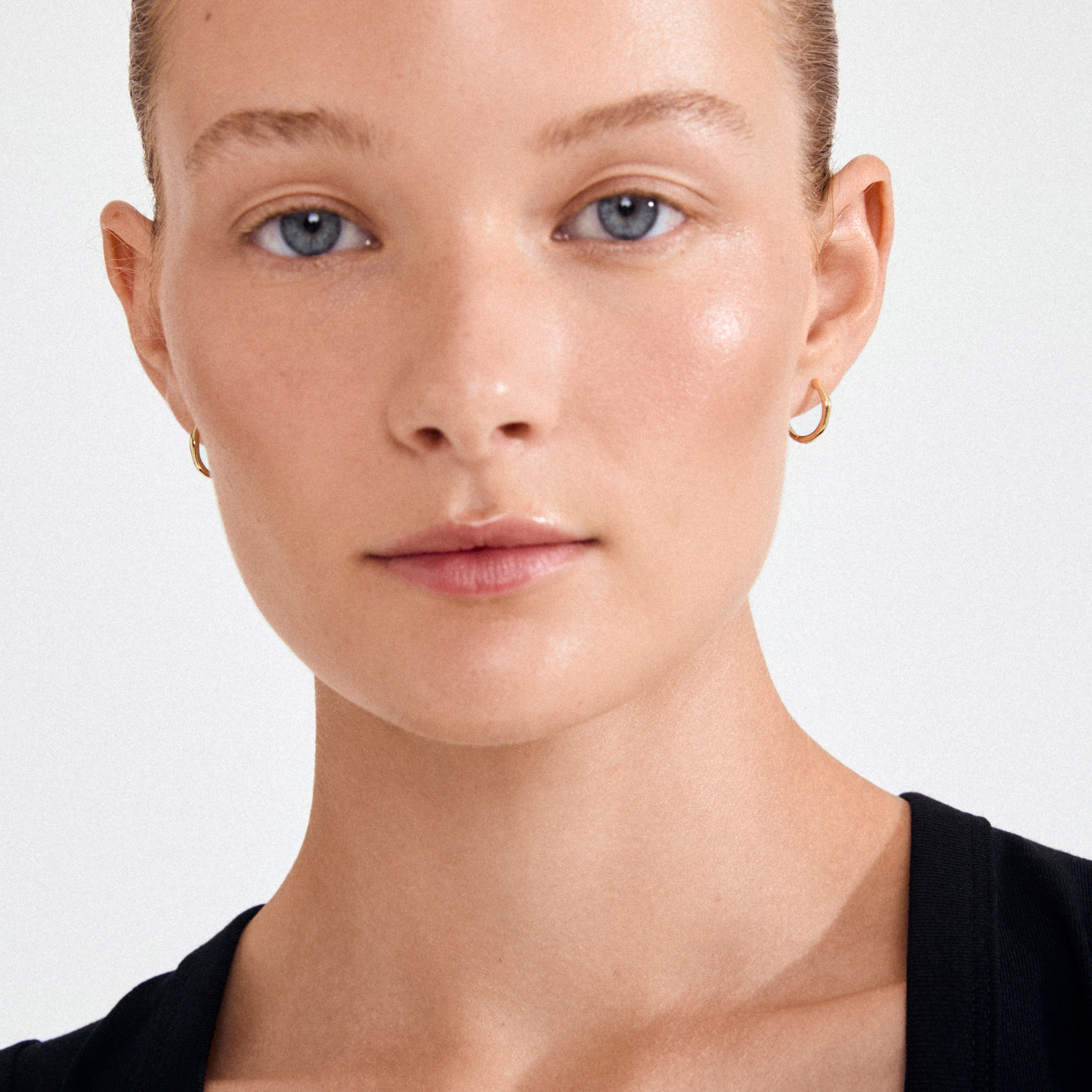 NOVA øreringer i gullbelagt