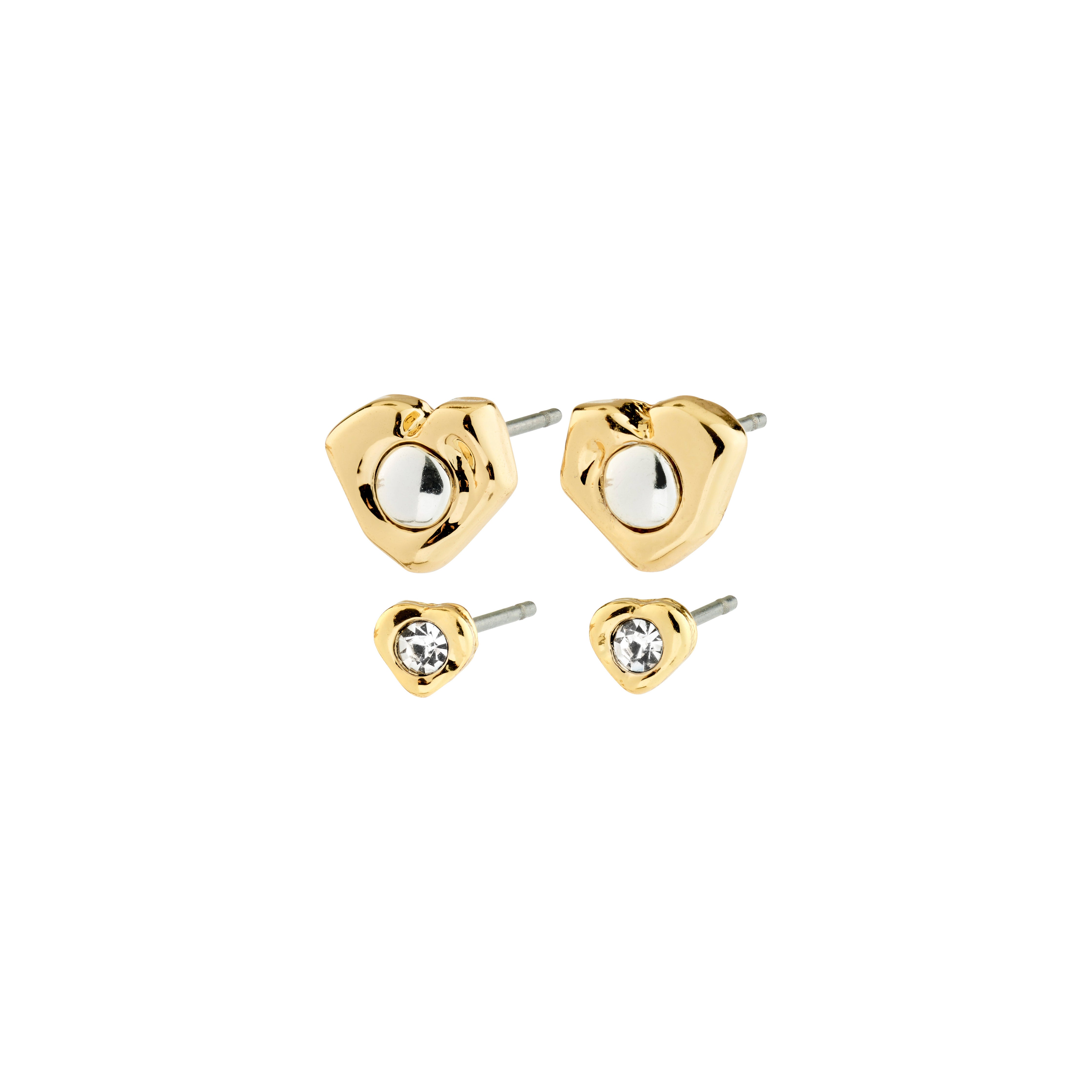 NOVA earrings 2-in-1 set, gold-plated