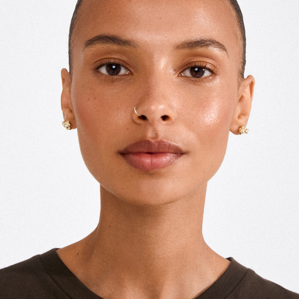 NOVA earrings 2-in-1 set, gold-plated