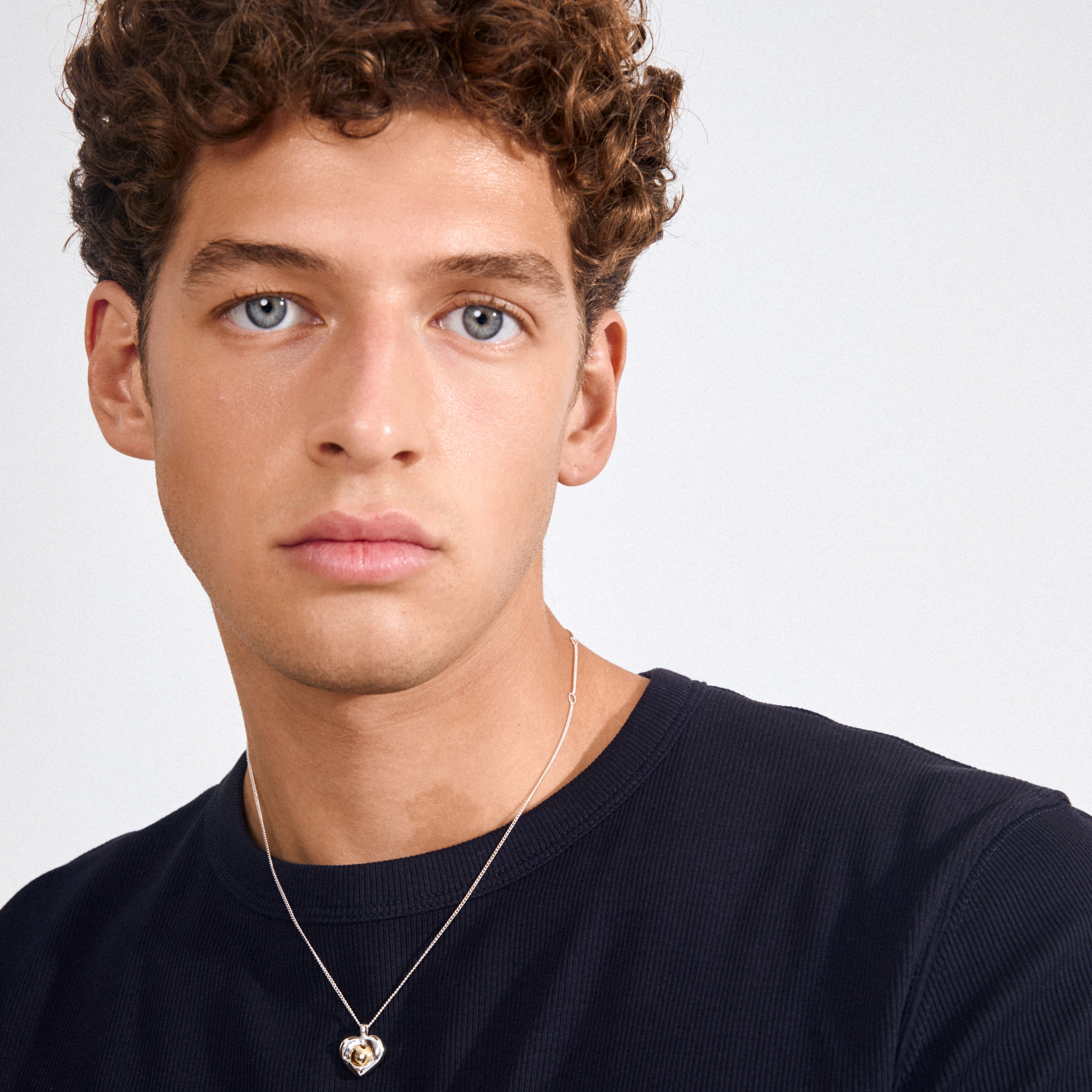 NOVA heart necklace silver-plated