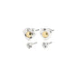 NOVA earrings 2-in-1 set, silver-plated