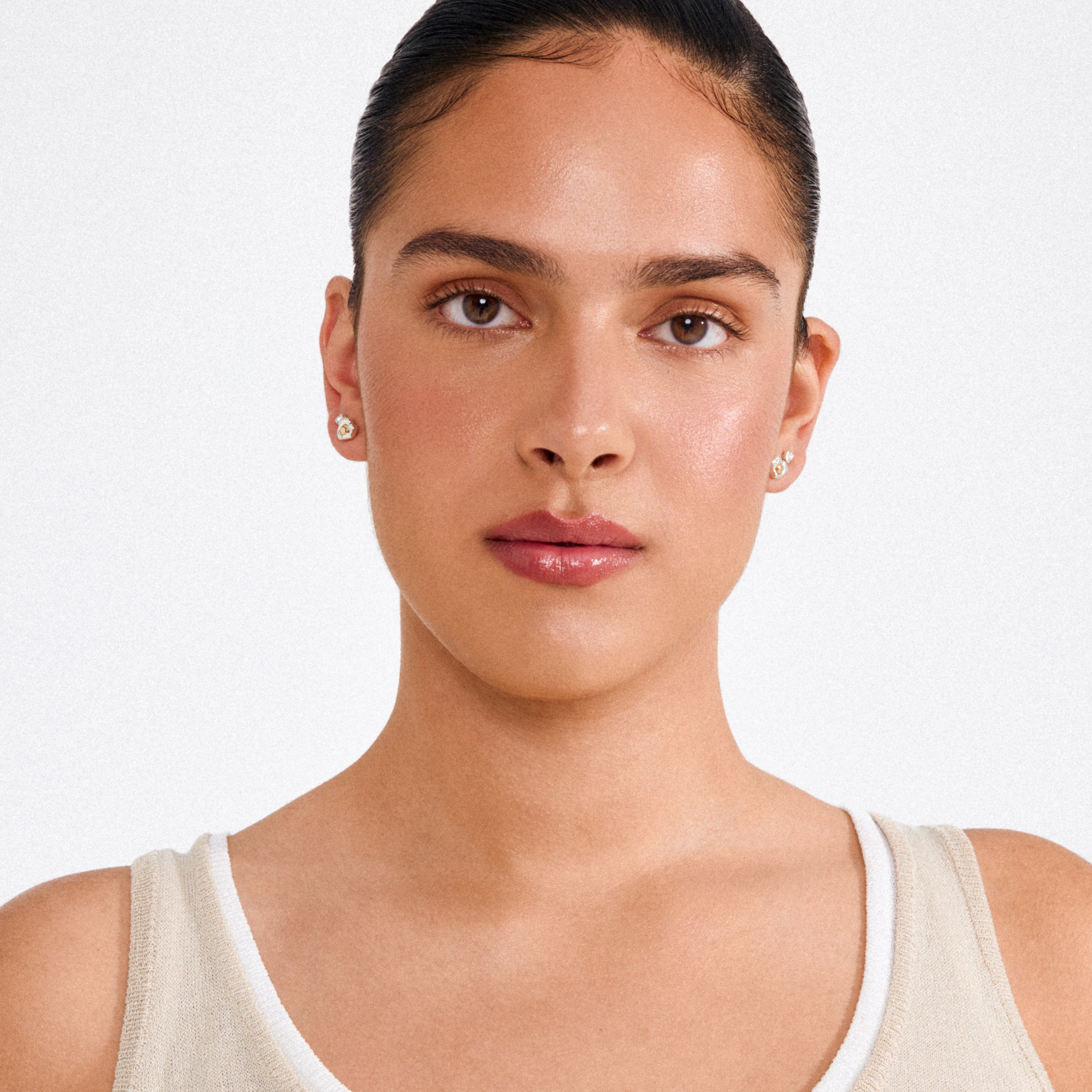 NOVA earrings 2-in-1 set, silver-plated