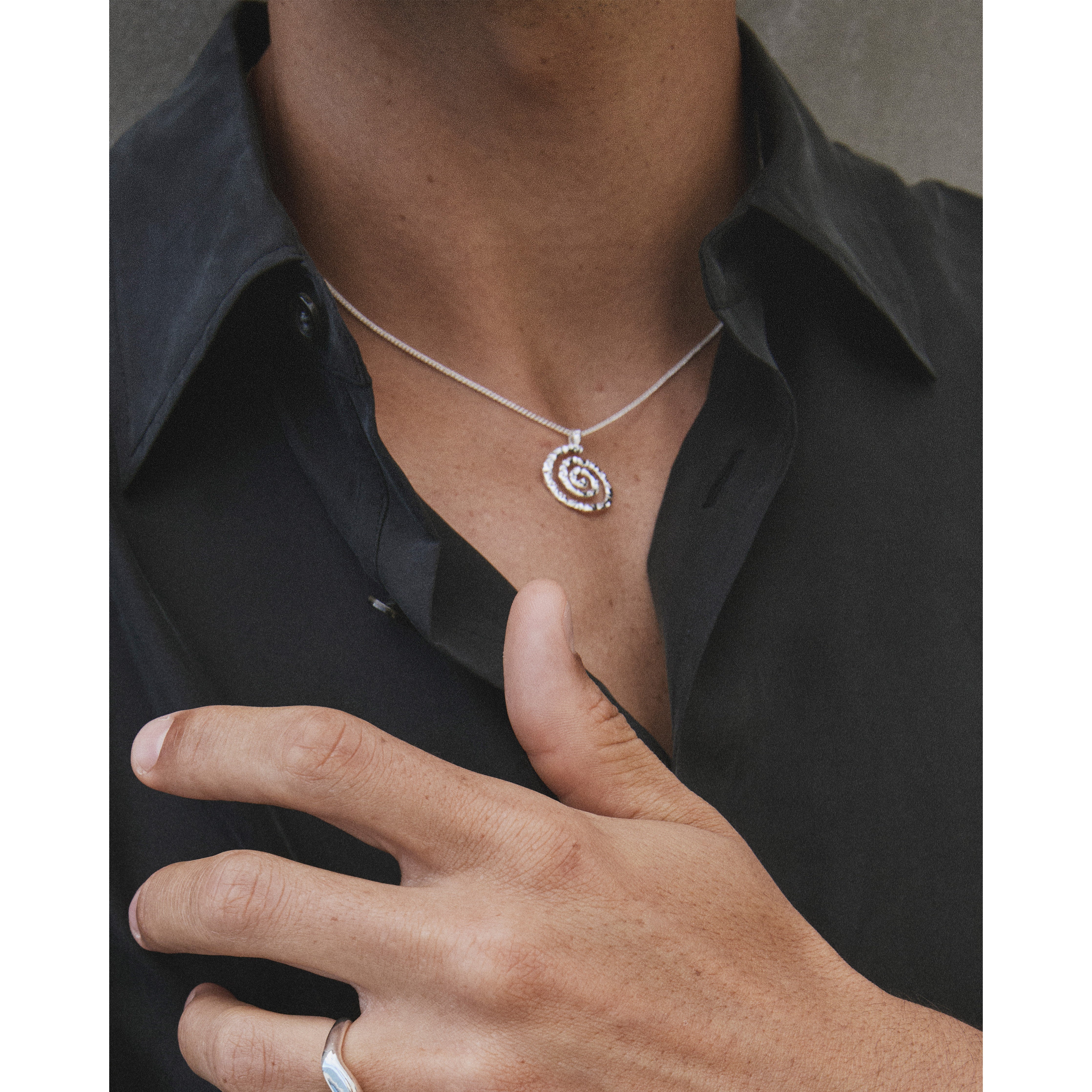 STILL necklace silver-plated