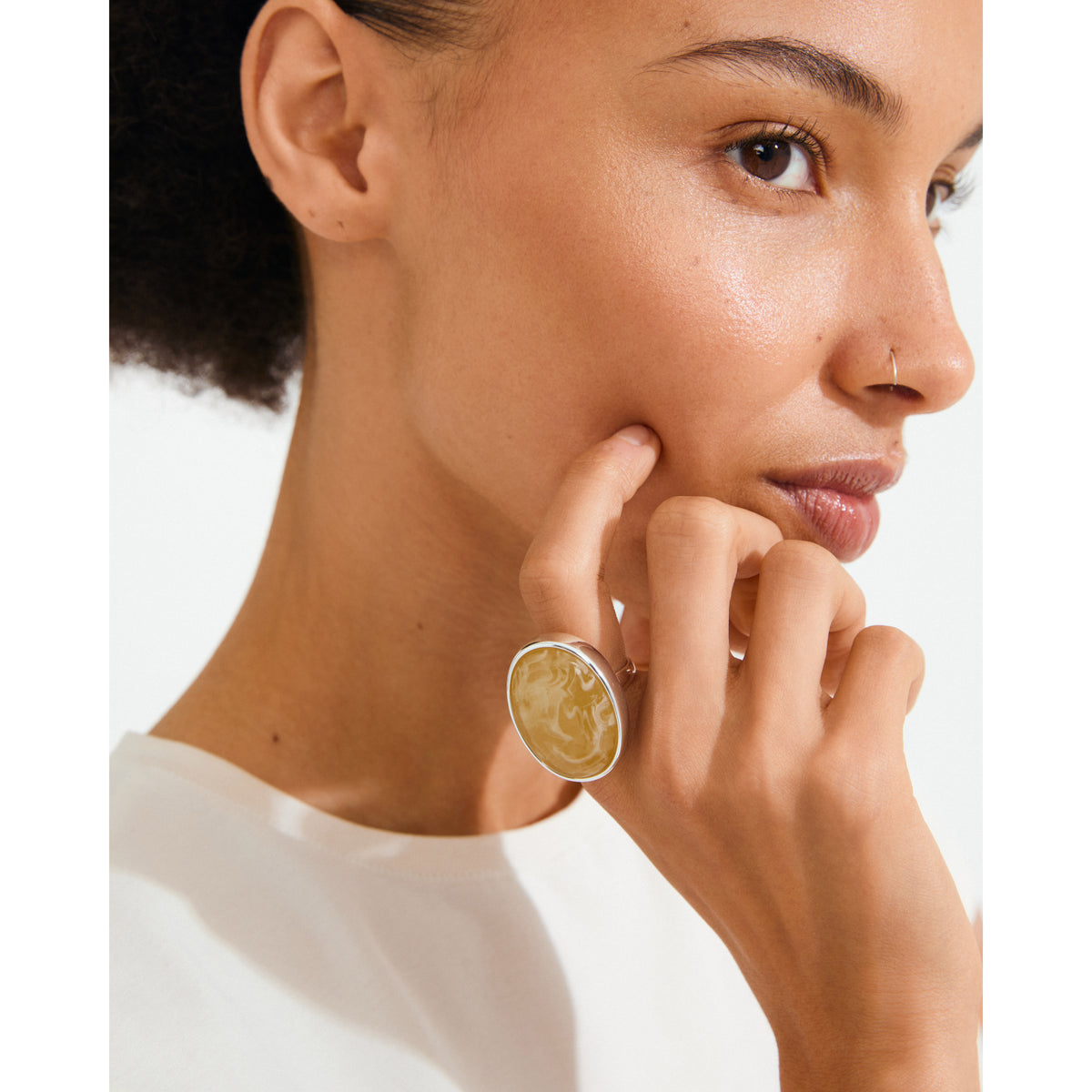 STILL ring silver-plated/yellow
