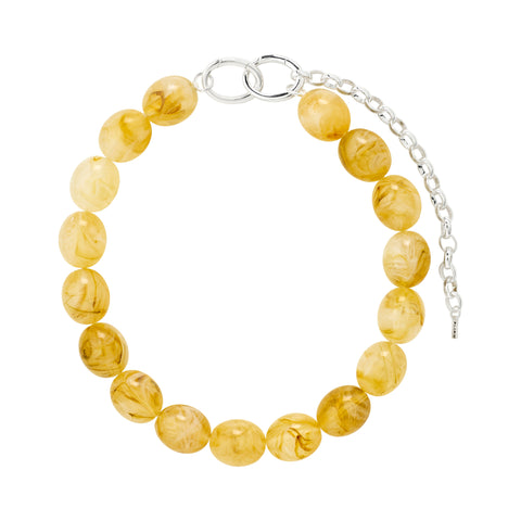 STILL necklace silver-plated/yellow