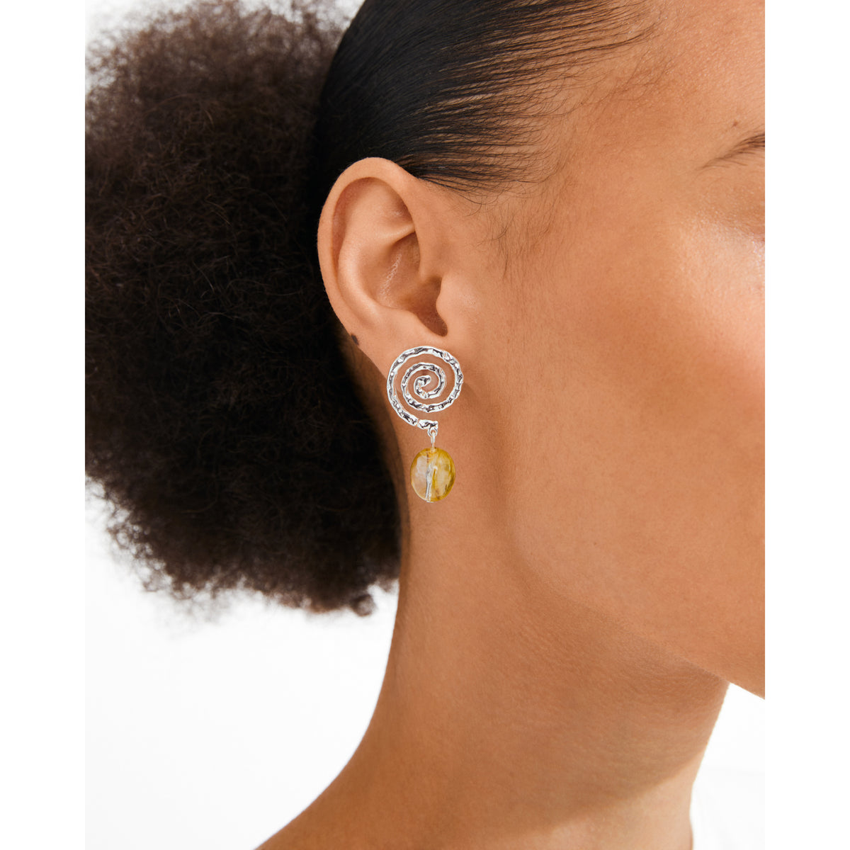 STILL earrings silver-plated/yellow